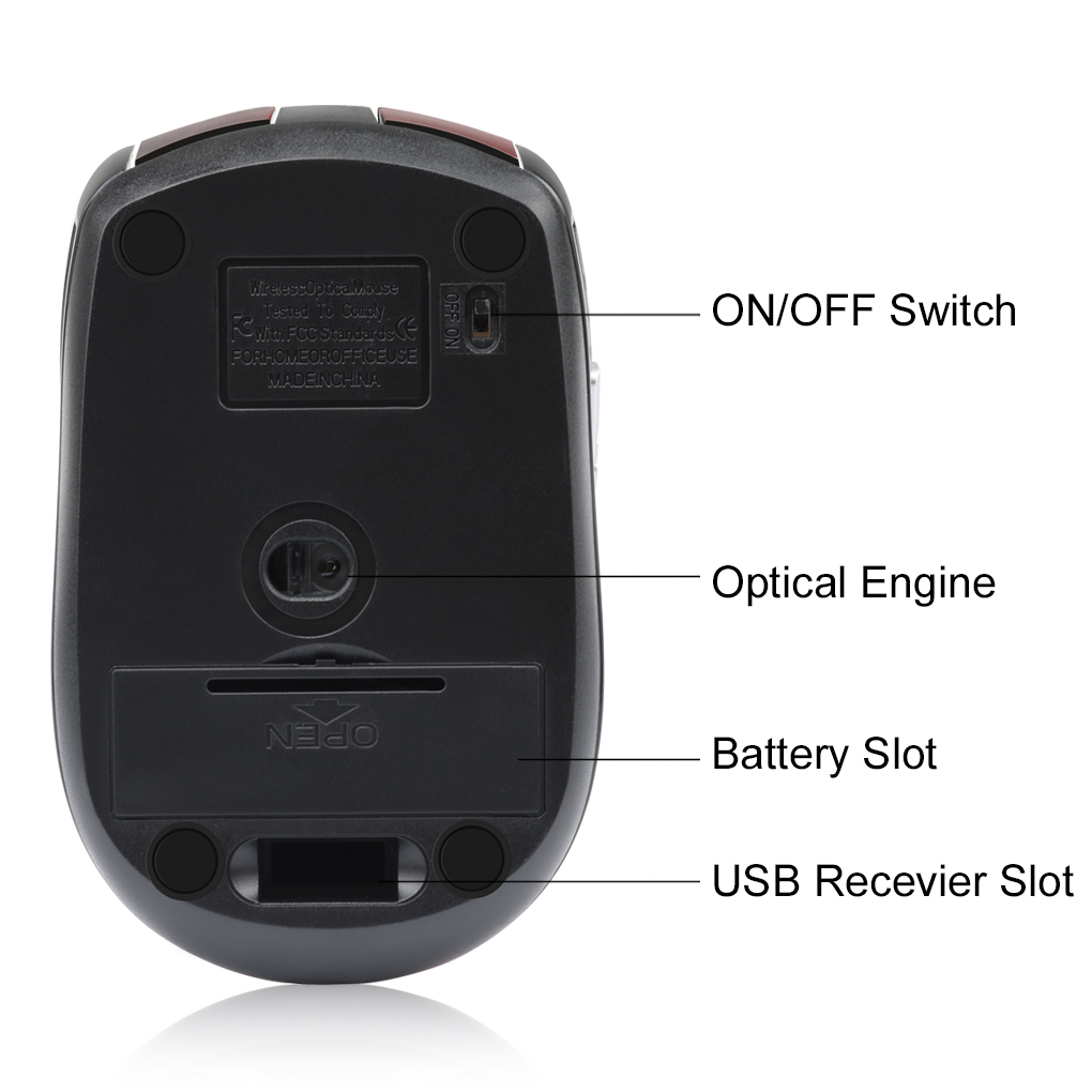 Wireless Gaming Mouse Adjustable Button Optical Mouse For PC Laptop 9