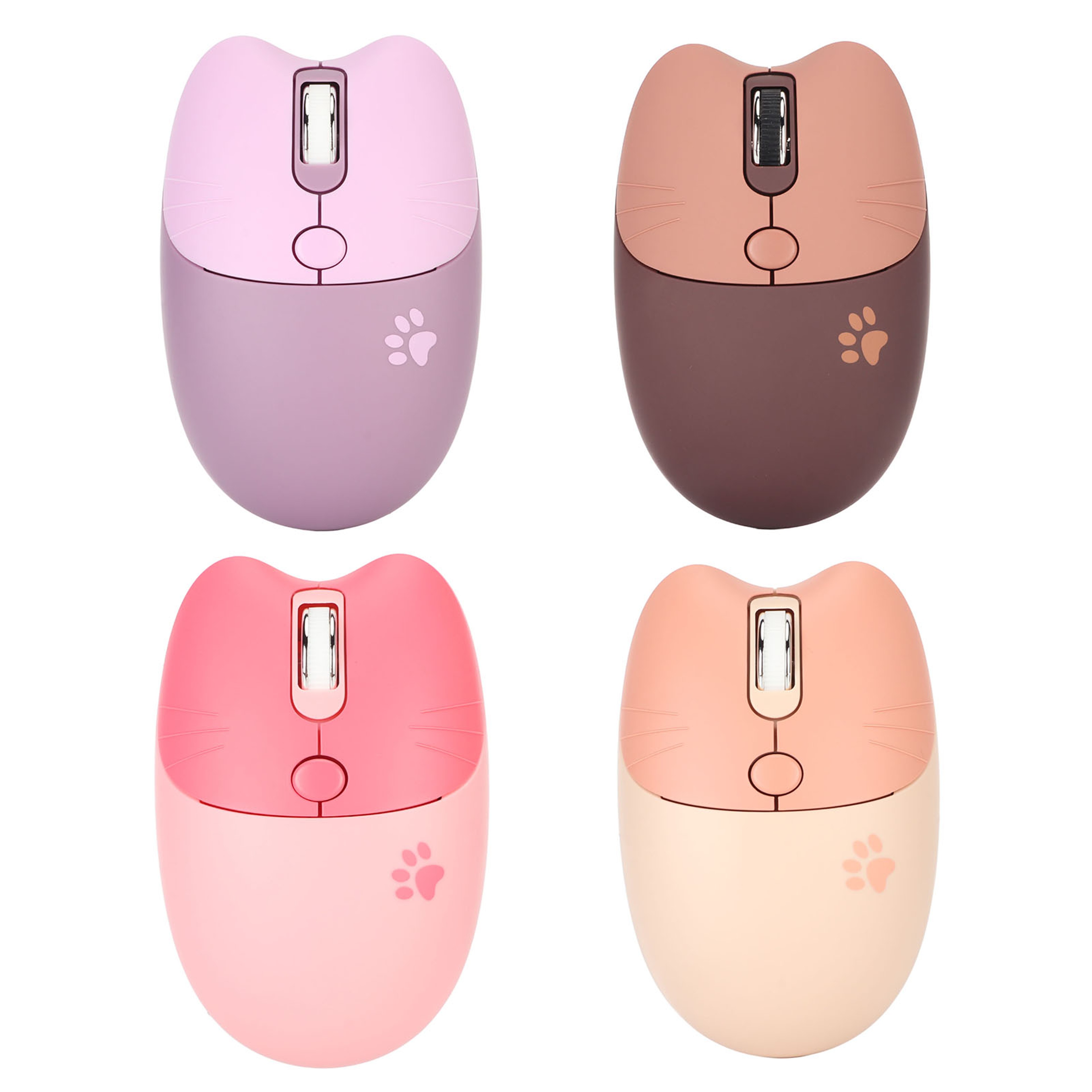 Cute Cat Wireless Mouse Silent USB Receiver Levels Portable Laptop Mouse 0