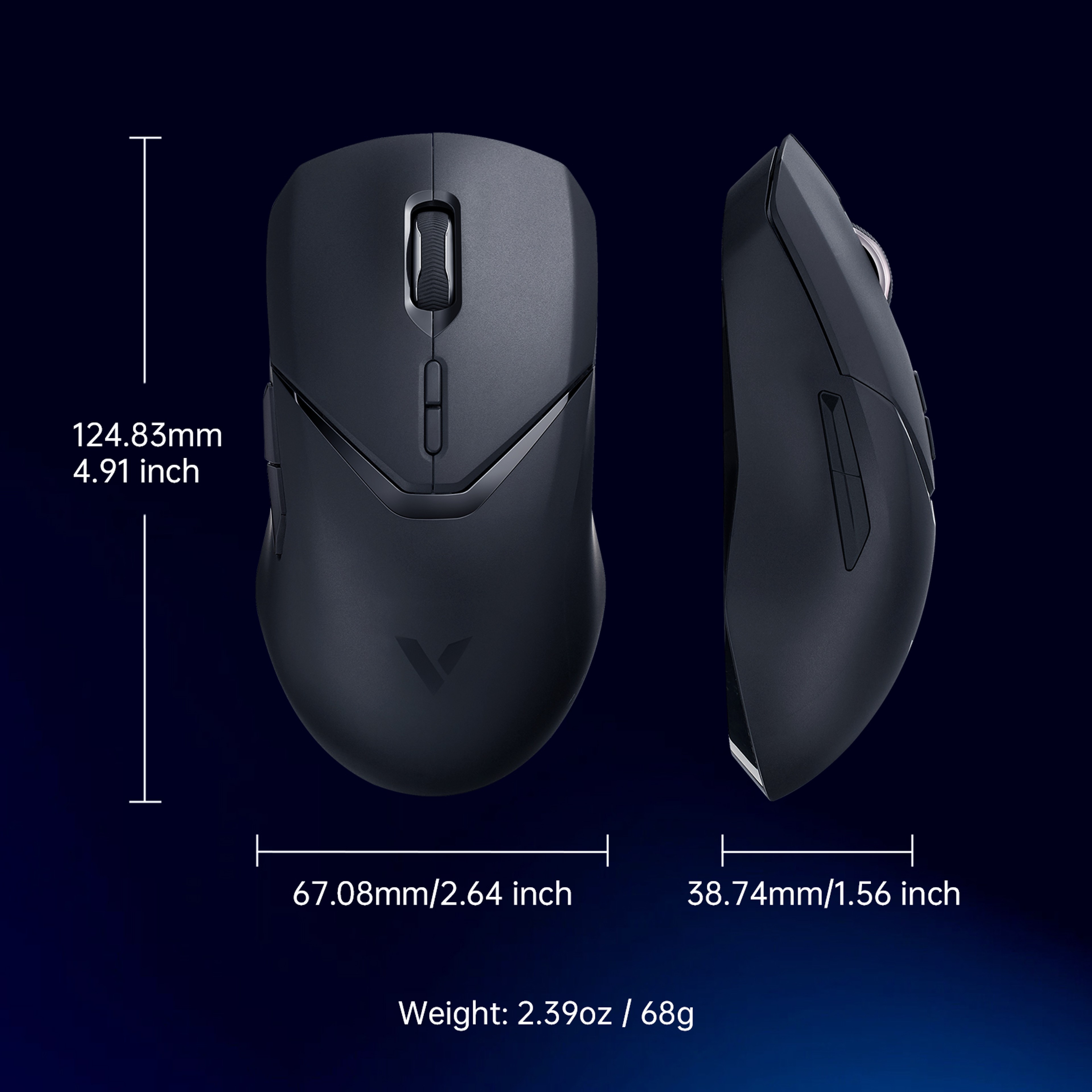 Lightweight Wireless Gaming Mouse DPI Programmable Gaming Mouse With Buttons 5