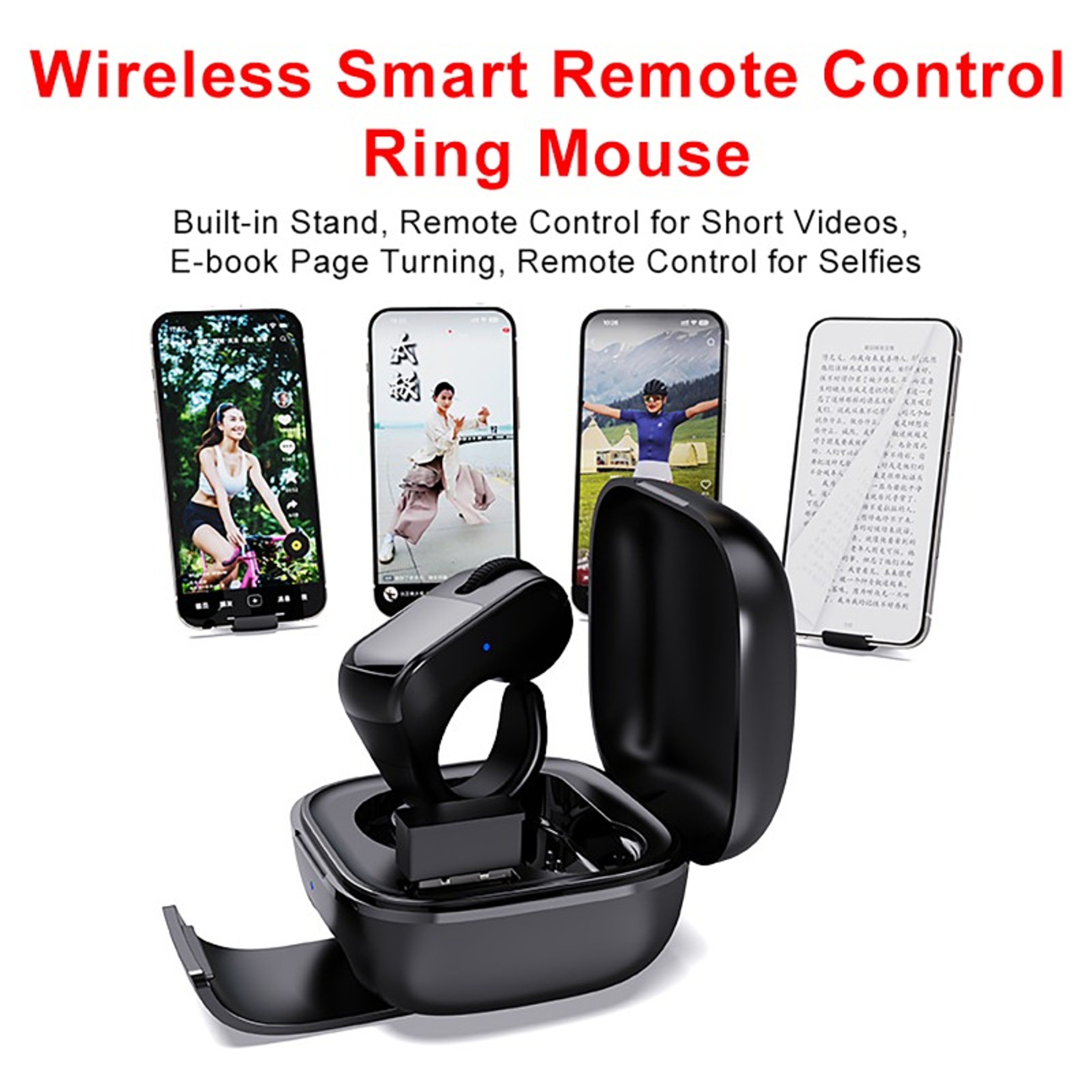 Smart Ring Mouse Bluetooth Wireless Touch Remote Control Mini Air Mouse 6