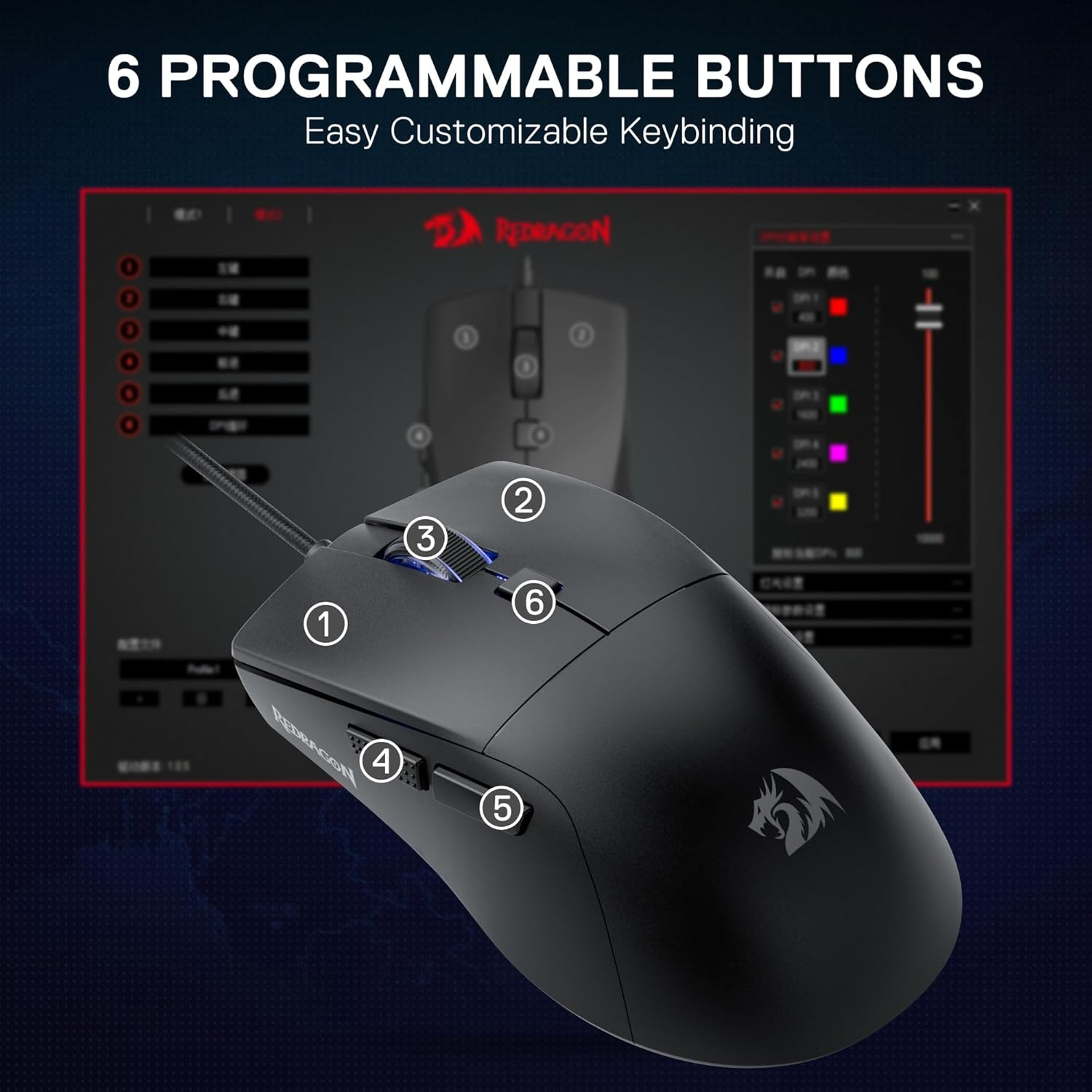 Redragon Lightweight Wired Gaming Mouse 3
