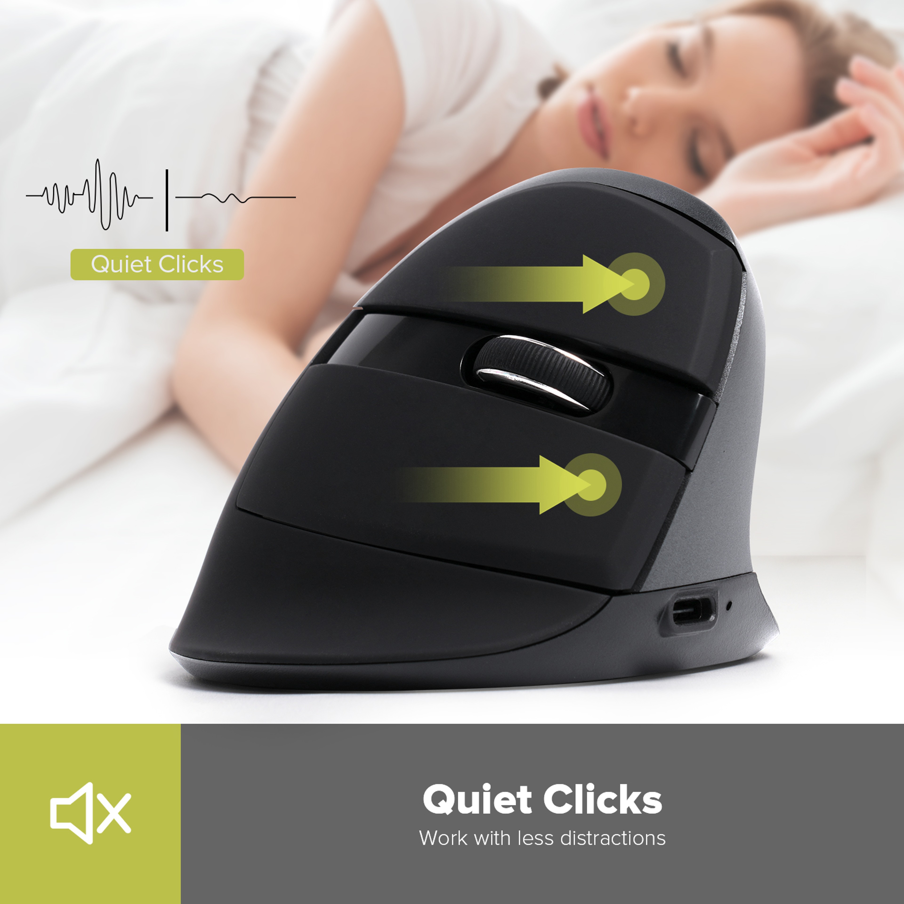Mini Ergonomic Vertical Mouse Wireless Mouse Bluetooth 4