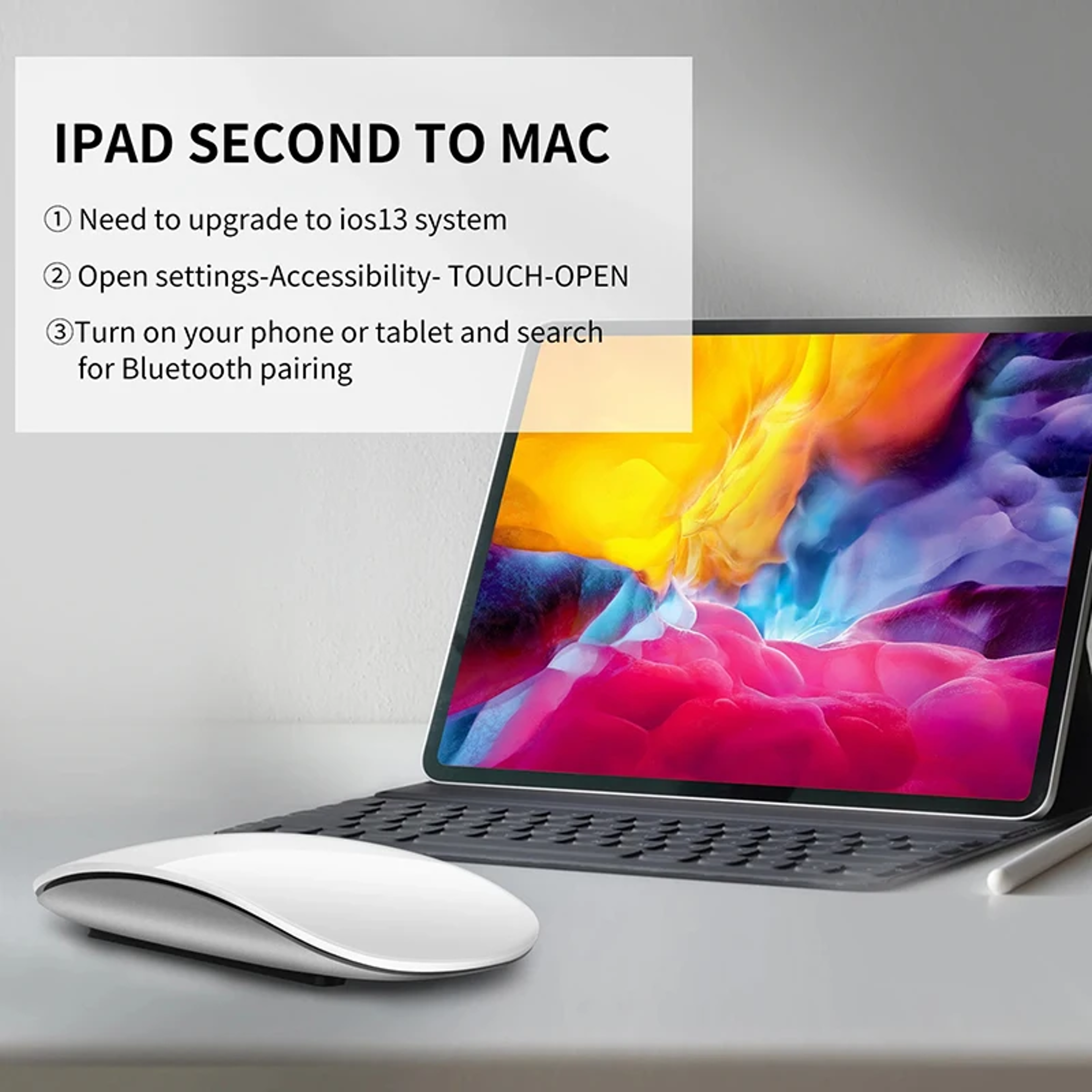 Ultra Thin Multi Touch Bluetooth Mouse Rechargeable Wireless Mouse For MacBook Windows Tablet 2