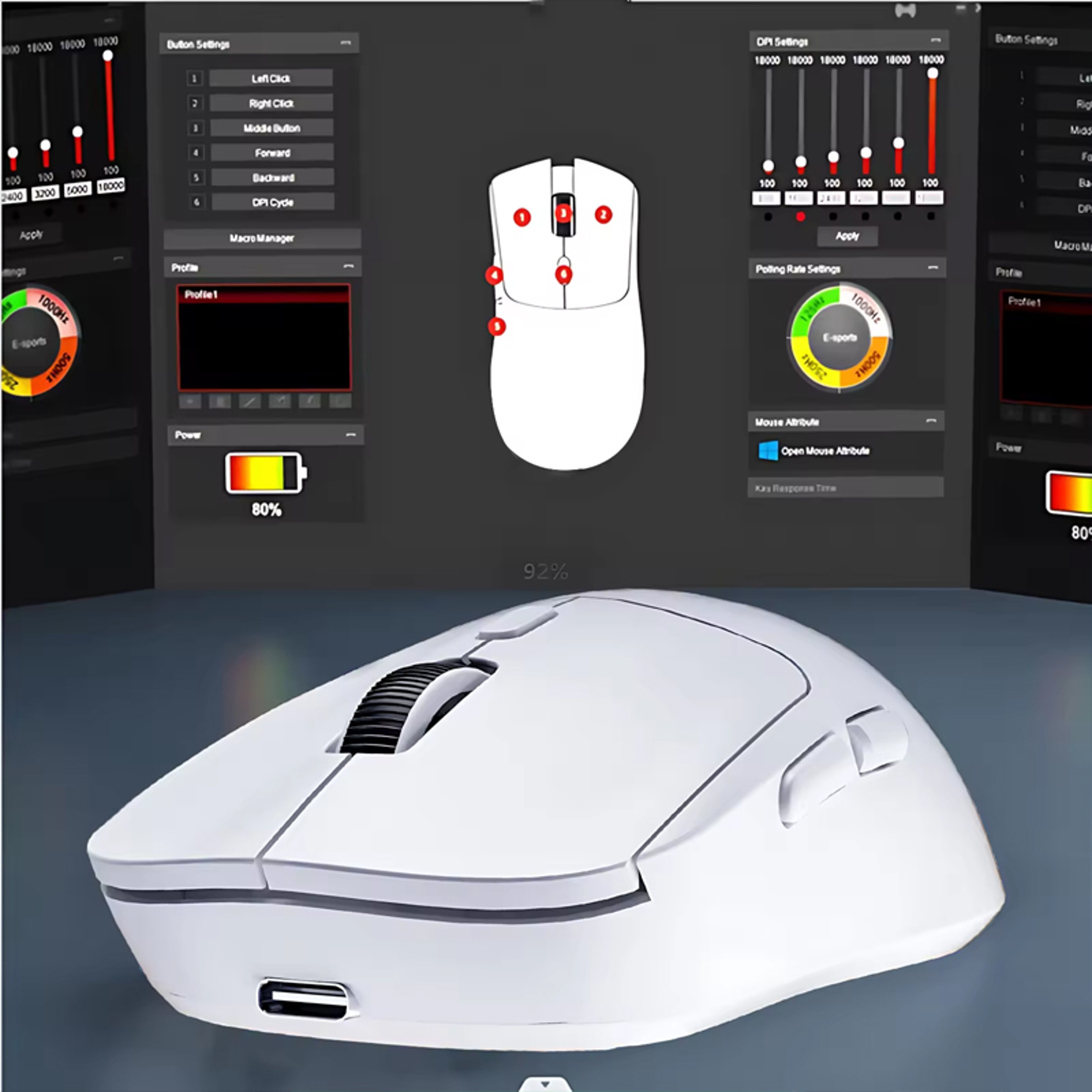 Rechargeable Wireless Bluetooth Mouse For Laptop IPad And Tablet 6