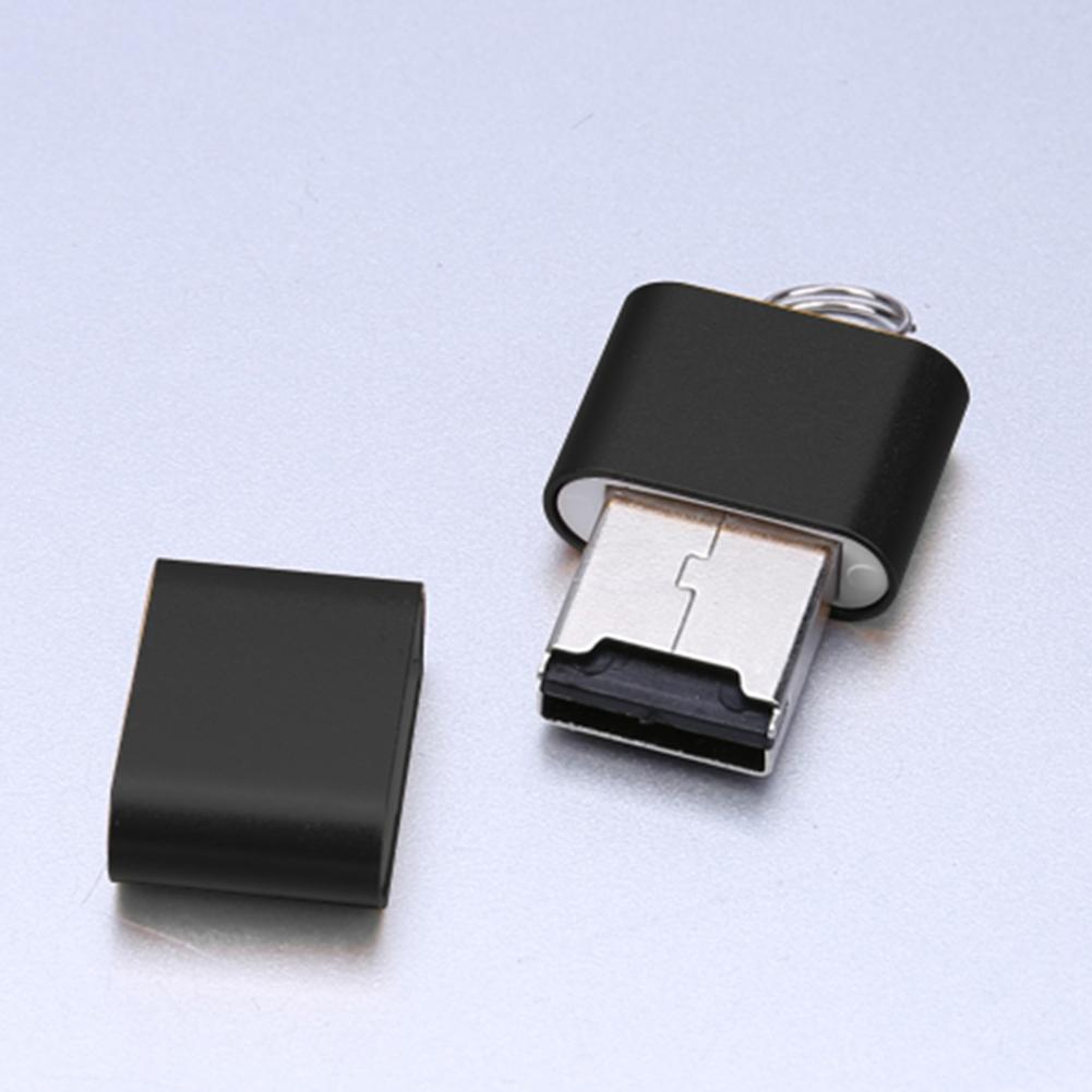 Ultra Thin Micro SD Card Reader USB Mini Aluminum TF Memory Card Adapter – view 2