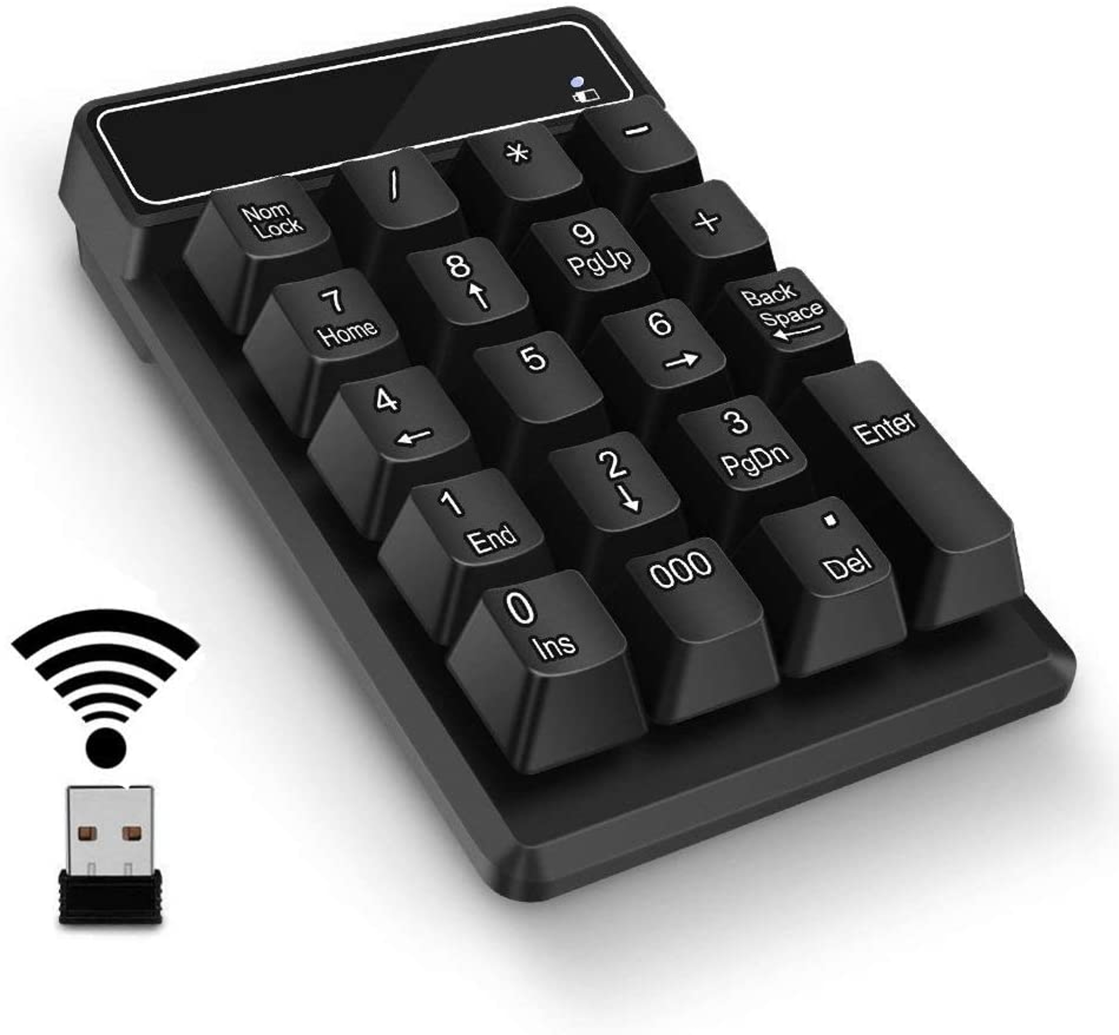 Portable Wireless Numeric Keypad Key Number Pad for Laptop – view 7