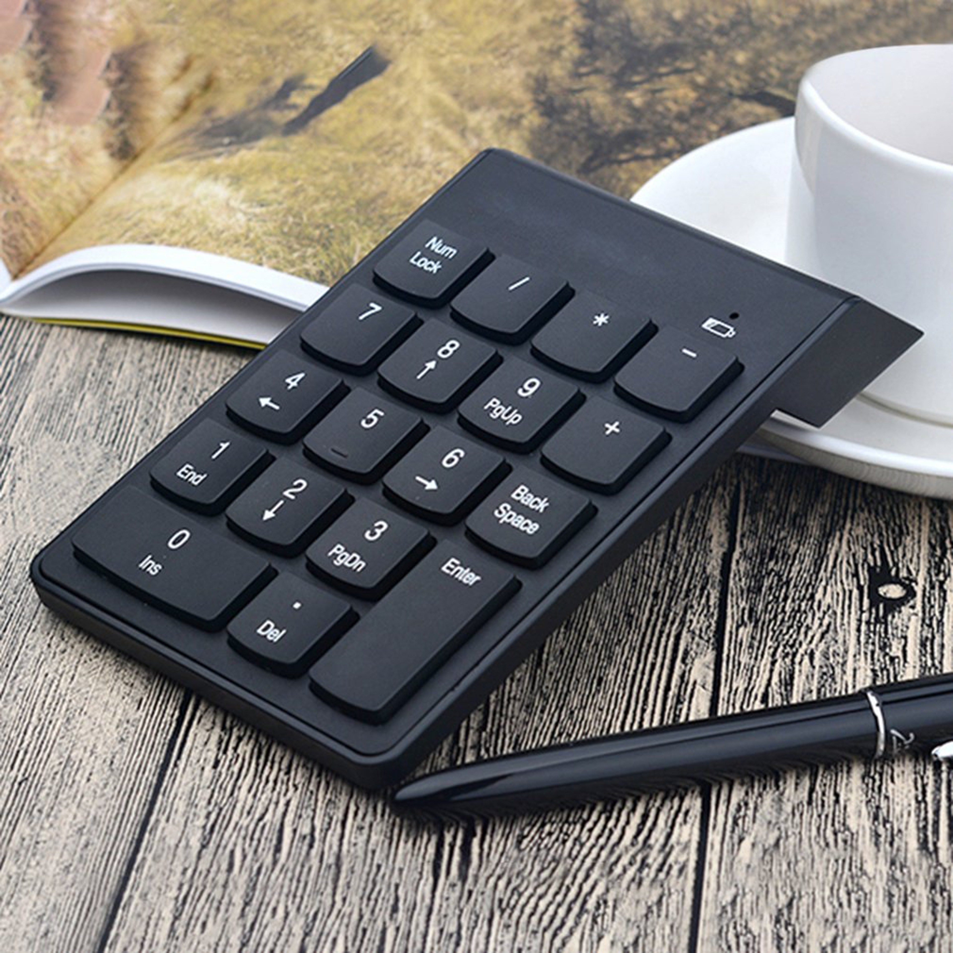 Key Wireless Numeric Keypad 24G Mini Number Pad For Laptop Accounting And Finance 2
