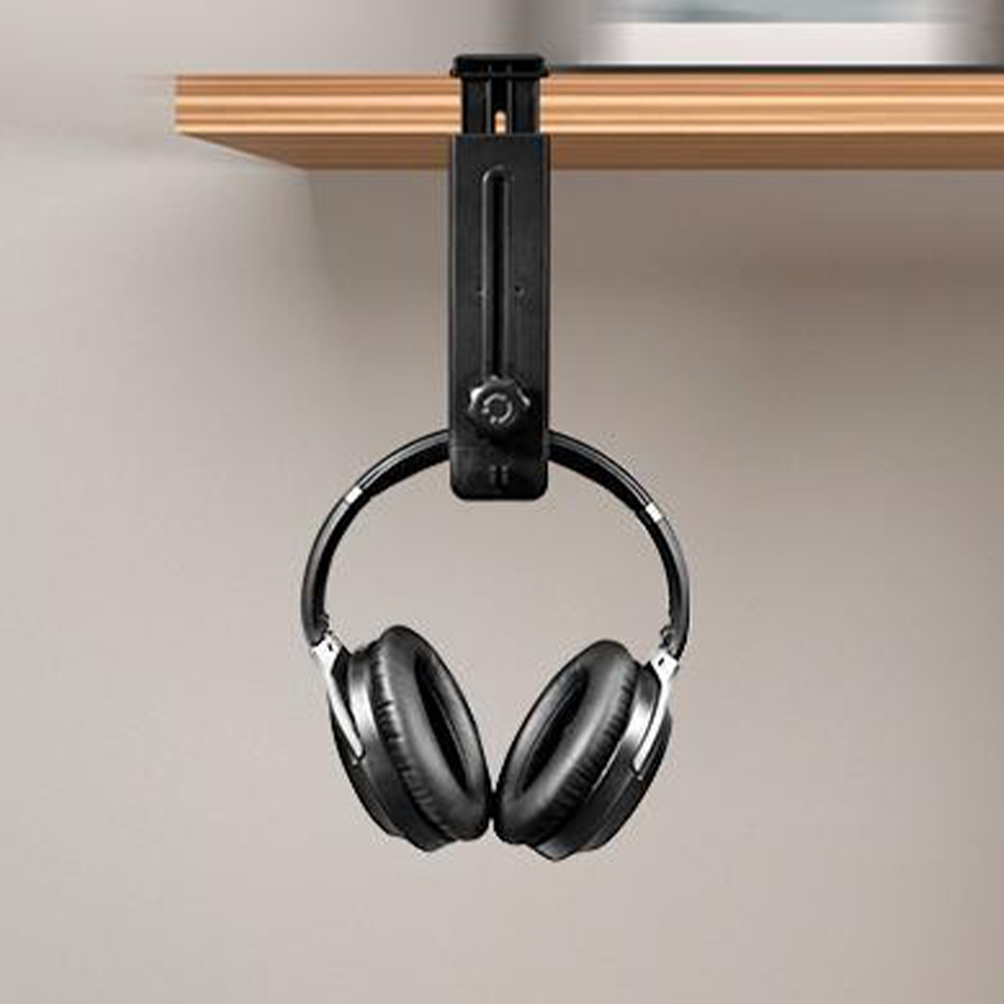Adjustable Headphone Stand And Under Desk Headphone Hanger With Rotation 3