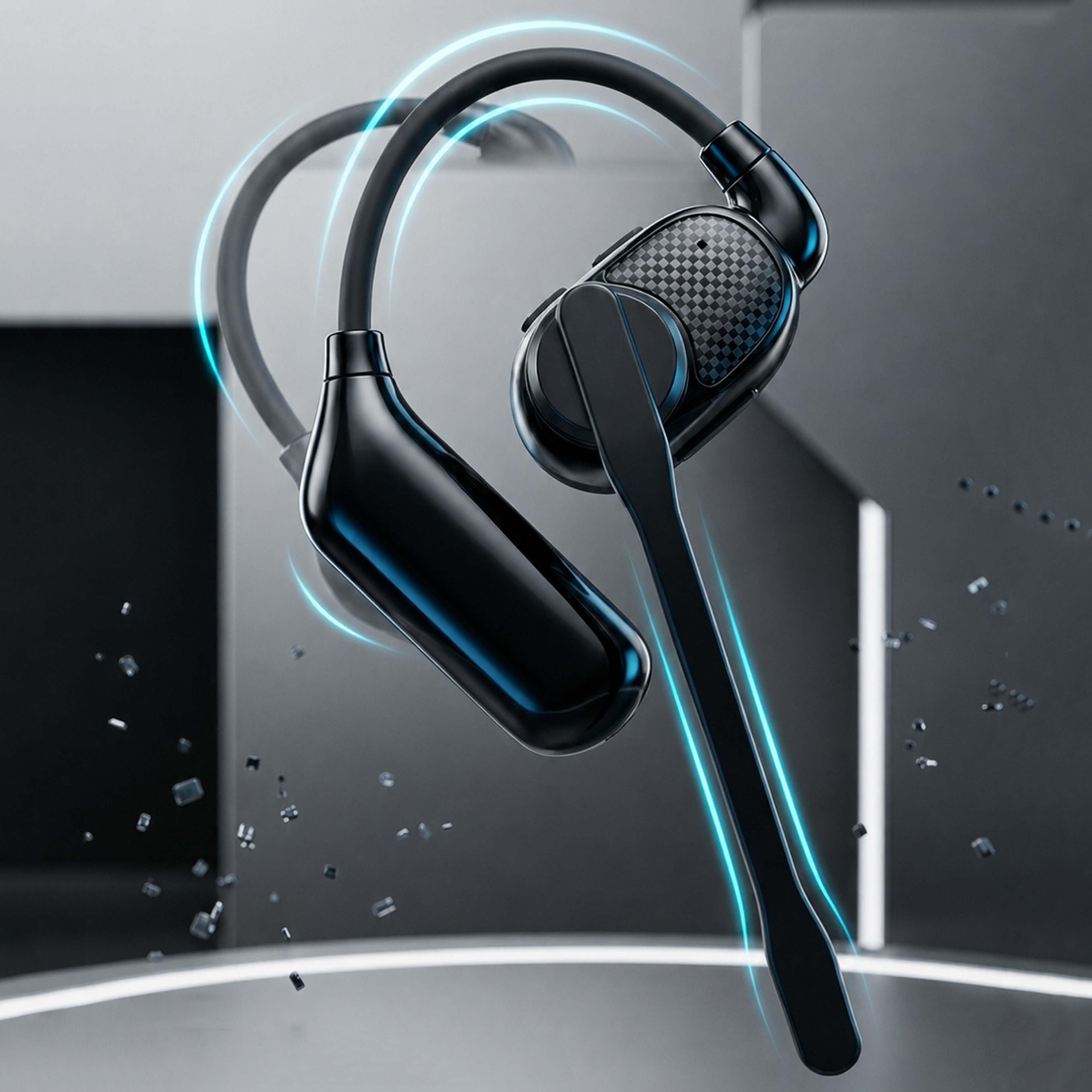 Wireless Bluetooth Trucker Headset with Microphone and Type C Charging – view 3