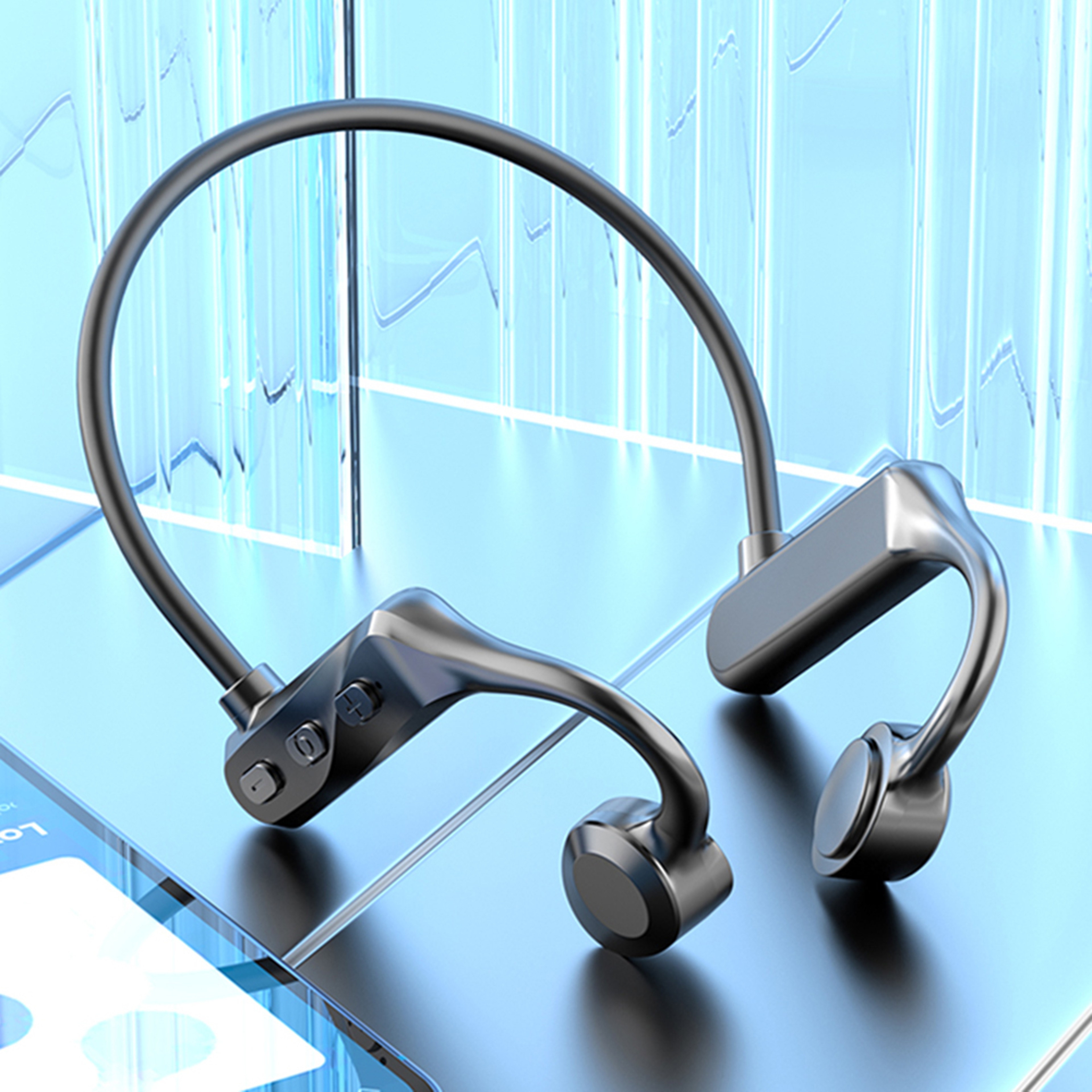 Wireless Ear Hook Headphones Lightweight Bluetooth Sport Earphones 4