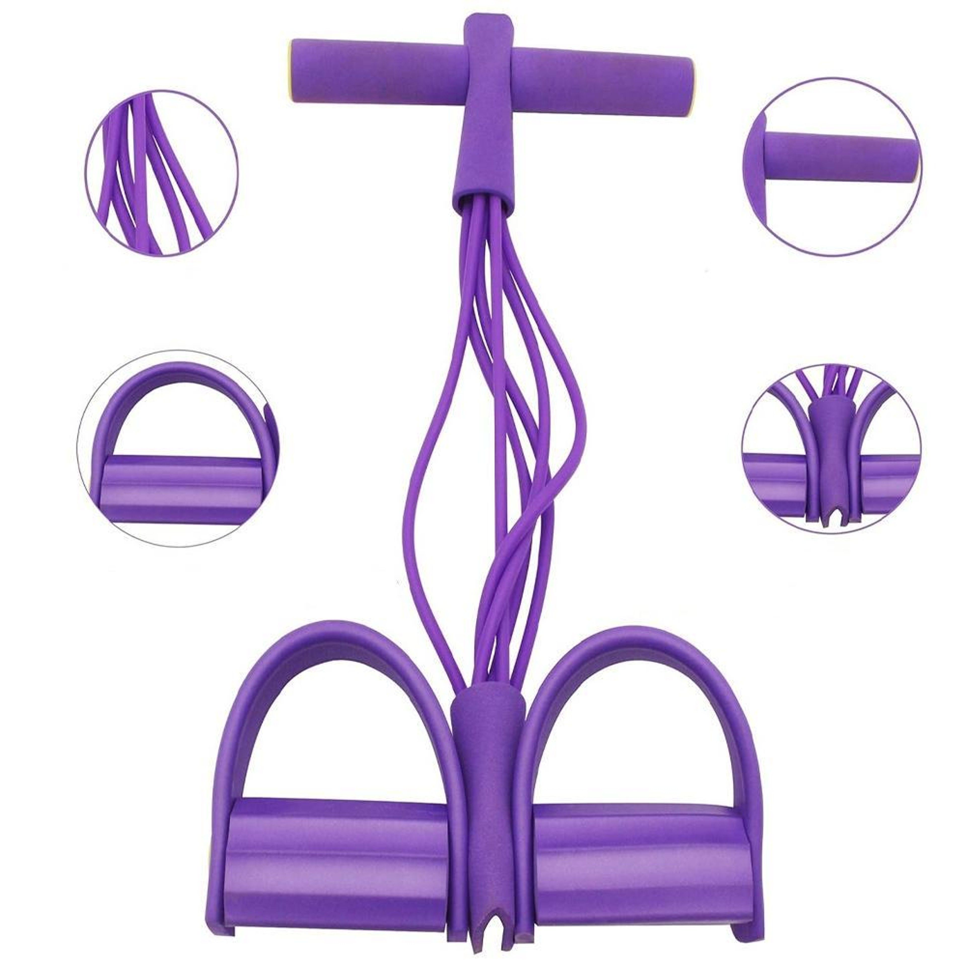 Resistance Band Pedal Puller Full Body Home Workout Trainer 6