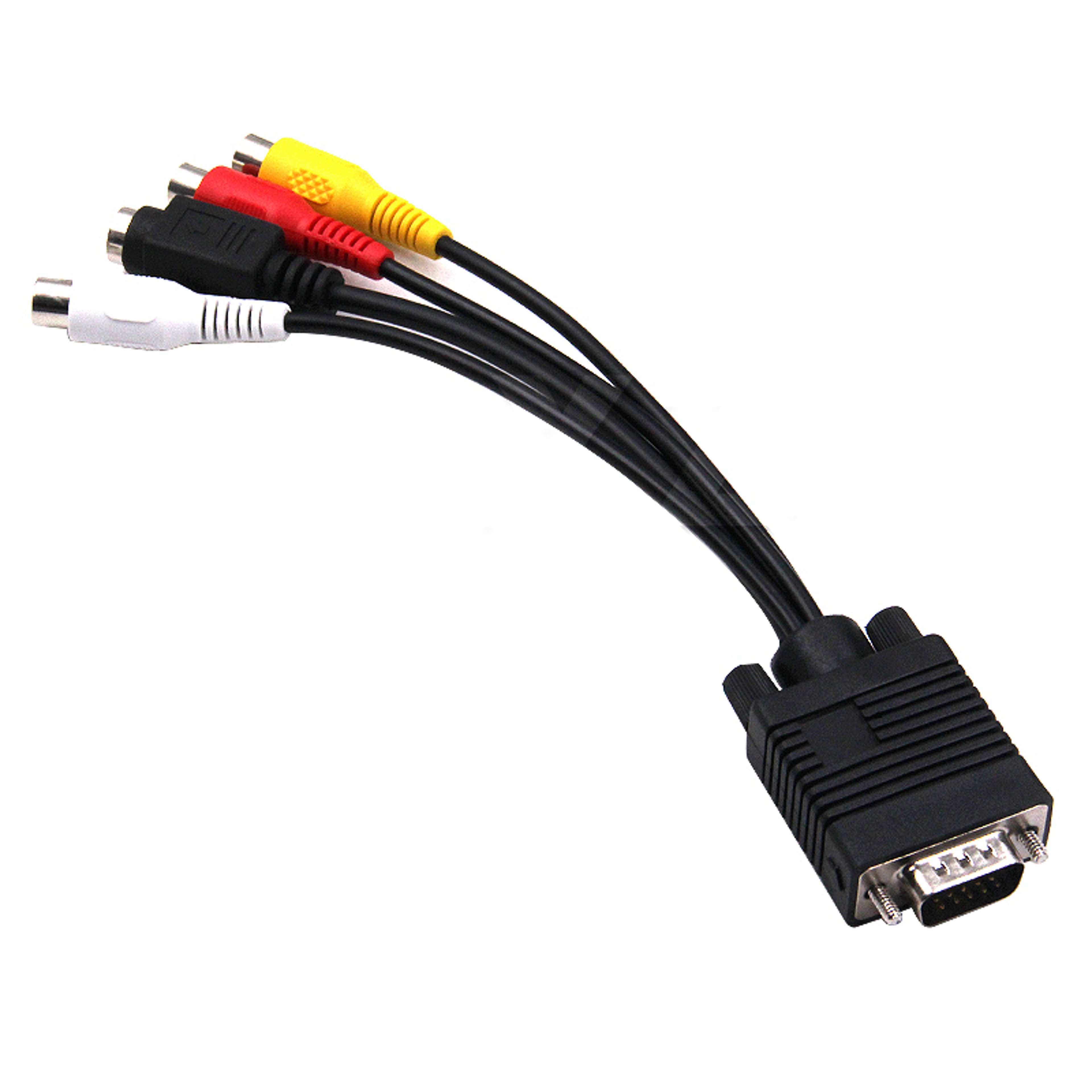 VGA to RCA and S Video TV Out Adapter Cable for PC Laptop – view 2