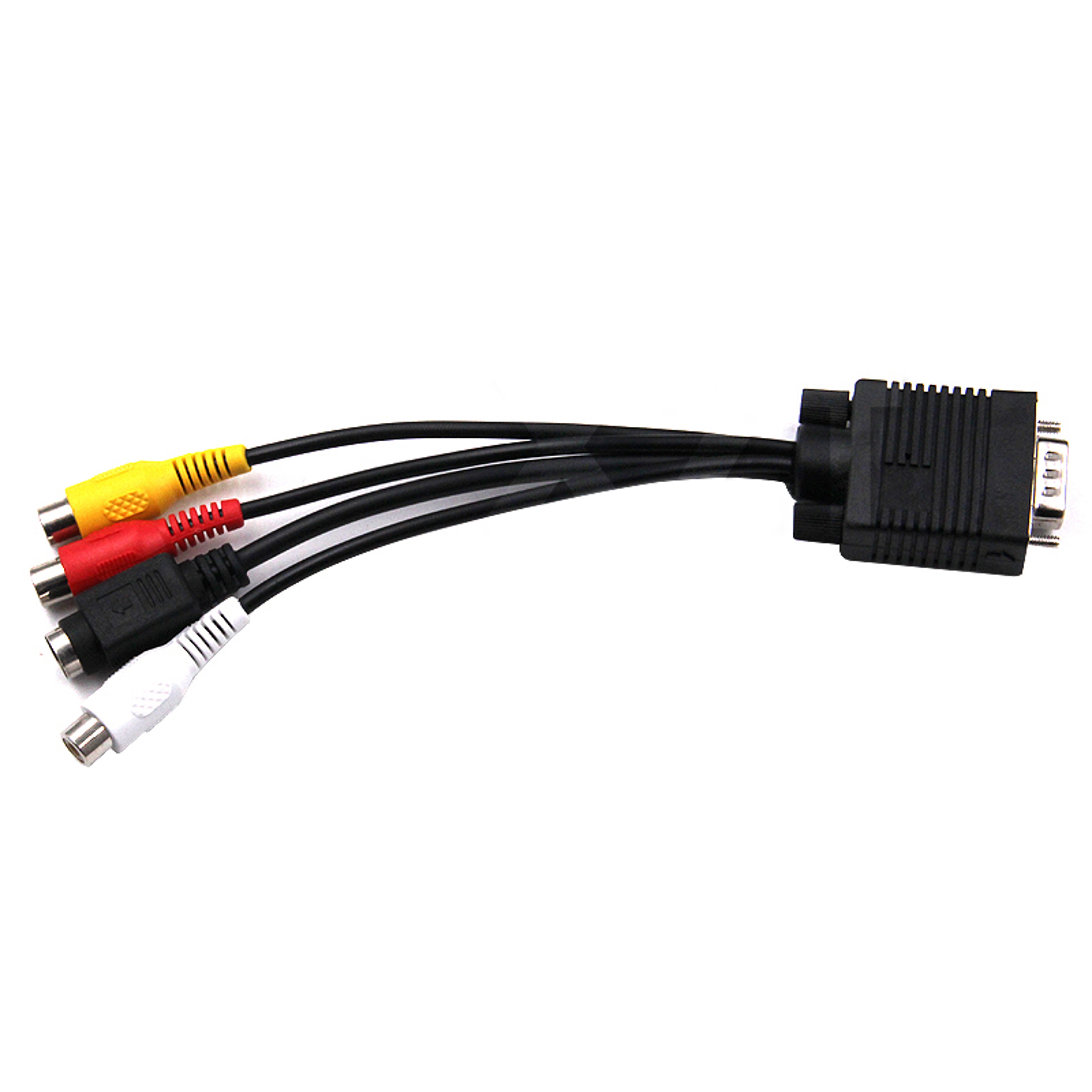 VGA to RCA and S Video TV Out Adapter Cable for PC Laptop – view 4