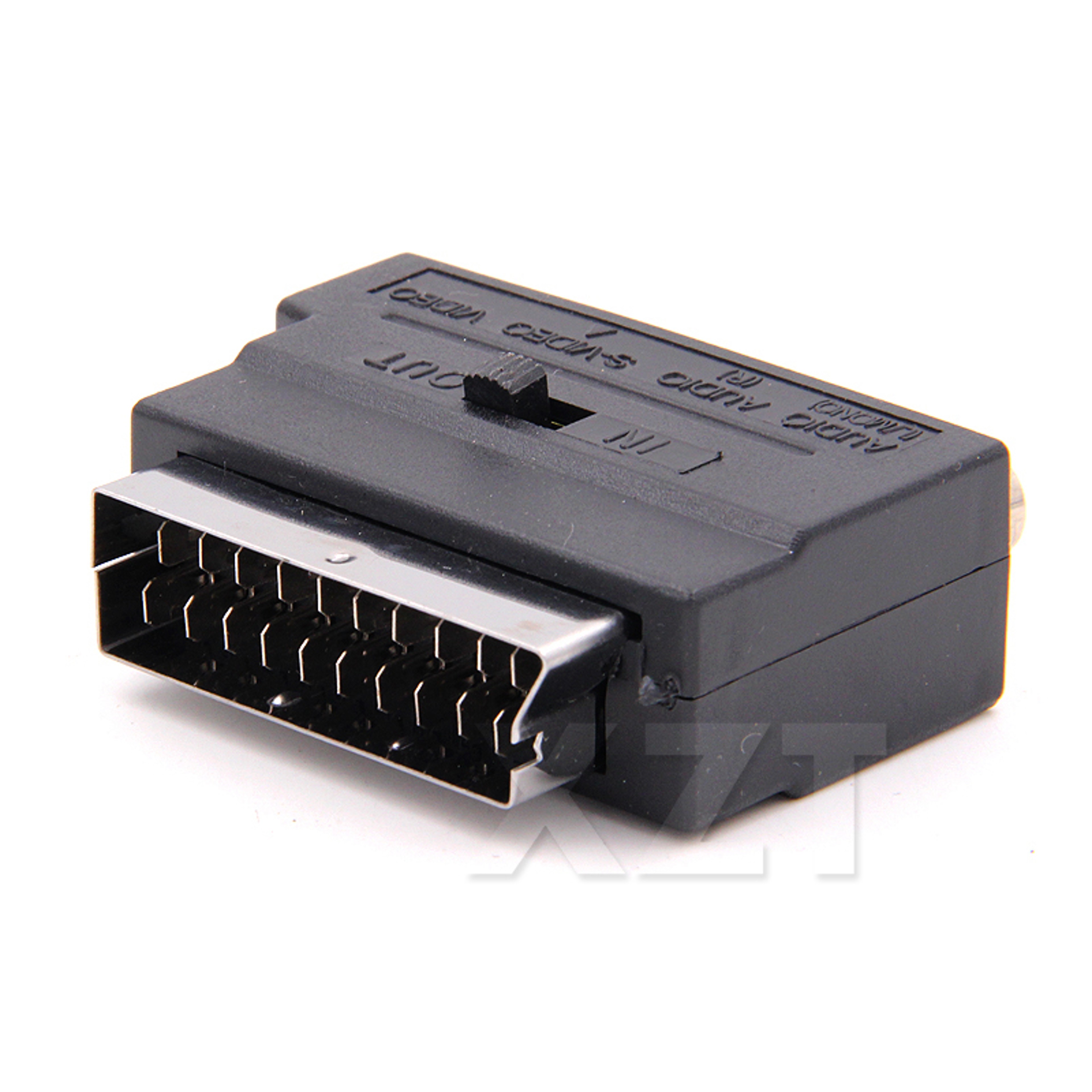 Pin SCART to RCA Adapter with S Video and IN OUT Switch – view 1