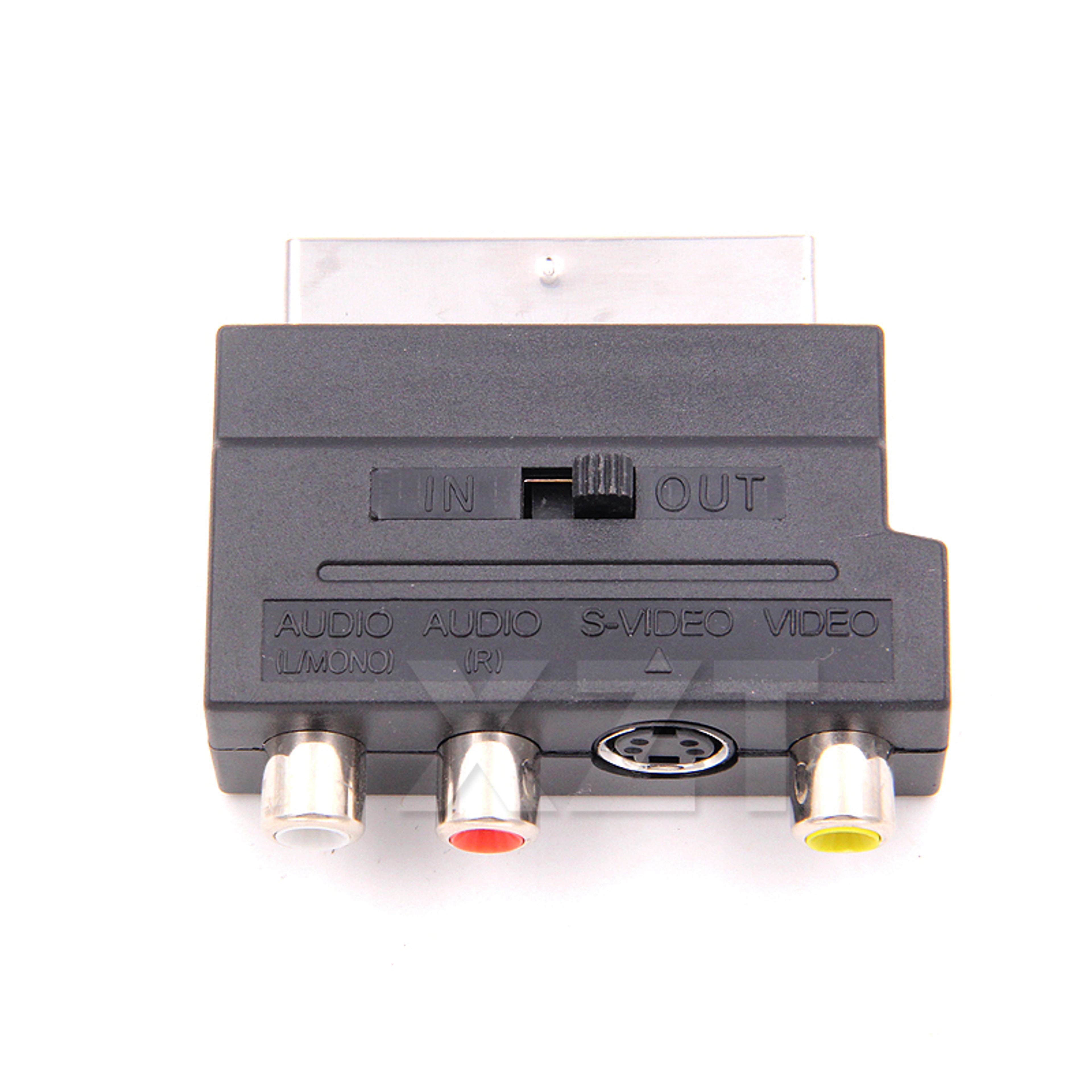 Pin SCART to RCA Adapter with S Video and IN OUT Switch – view 3