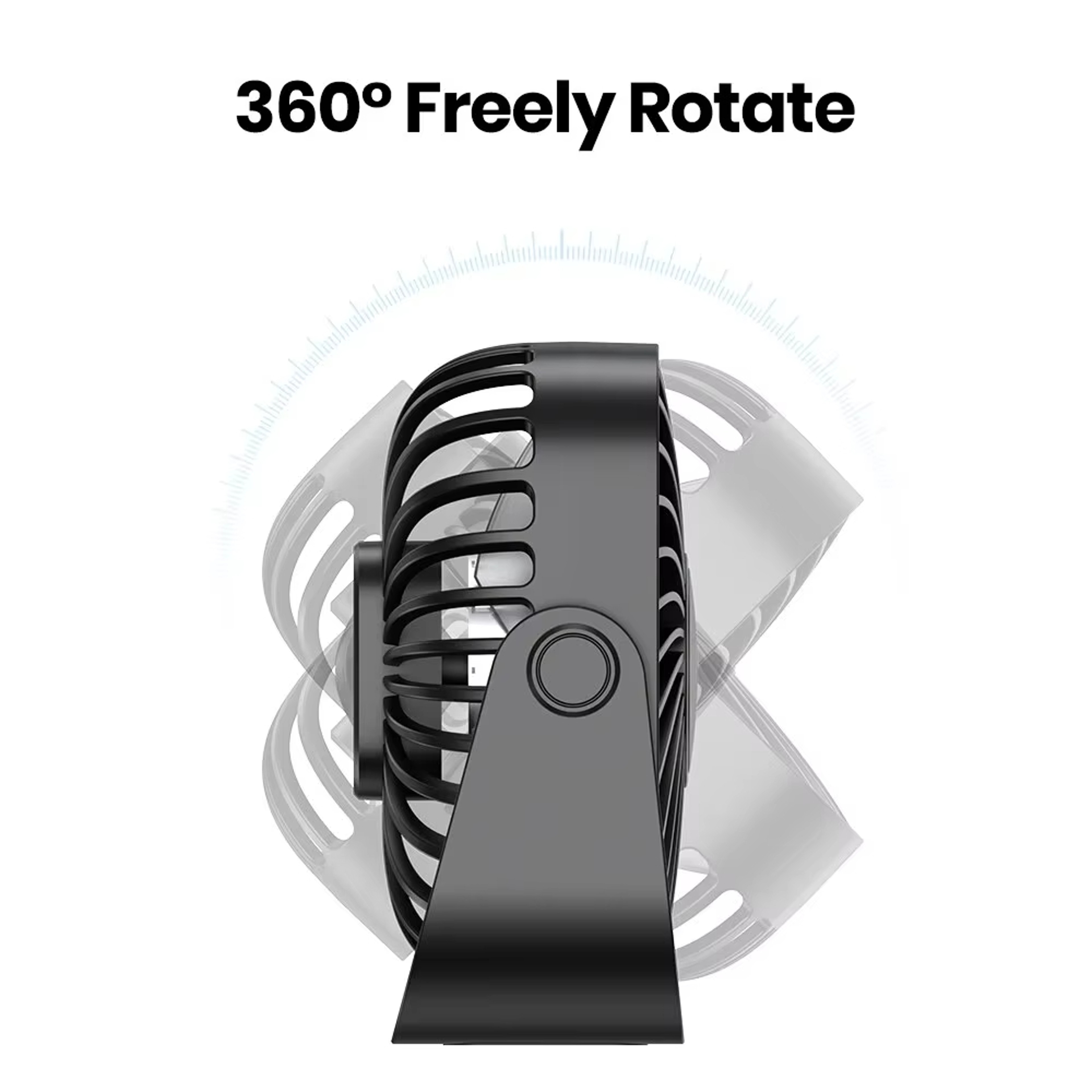 Mini Desk Fan Quiet Speed USB Portable Personal Fan 5