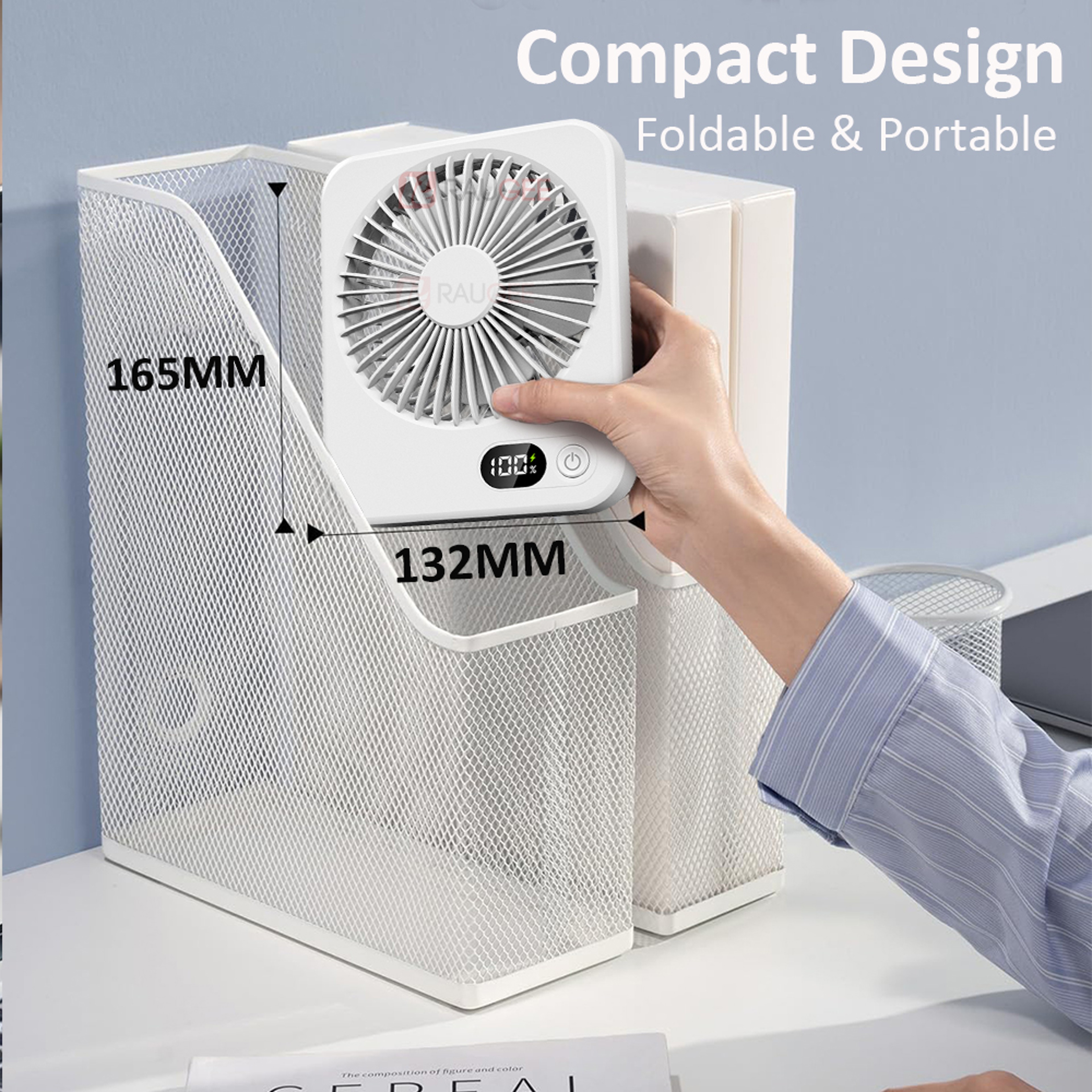Speed Portable Rechargeable Fan Foldable USB Desk Fan For Camping Home And Travel 8