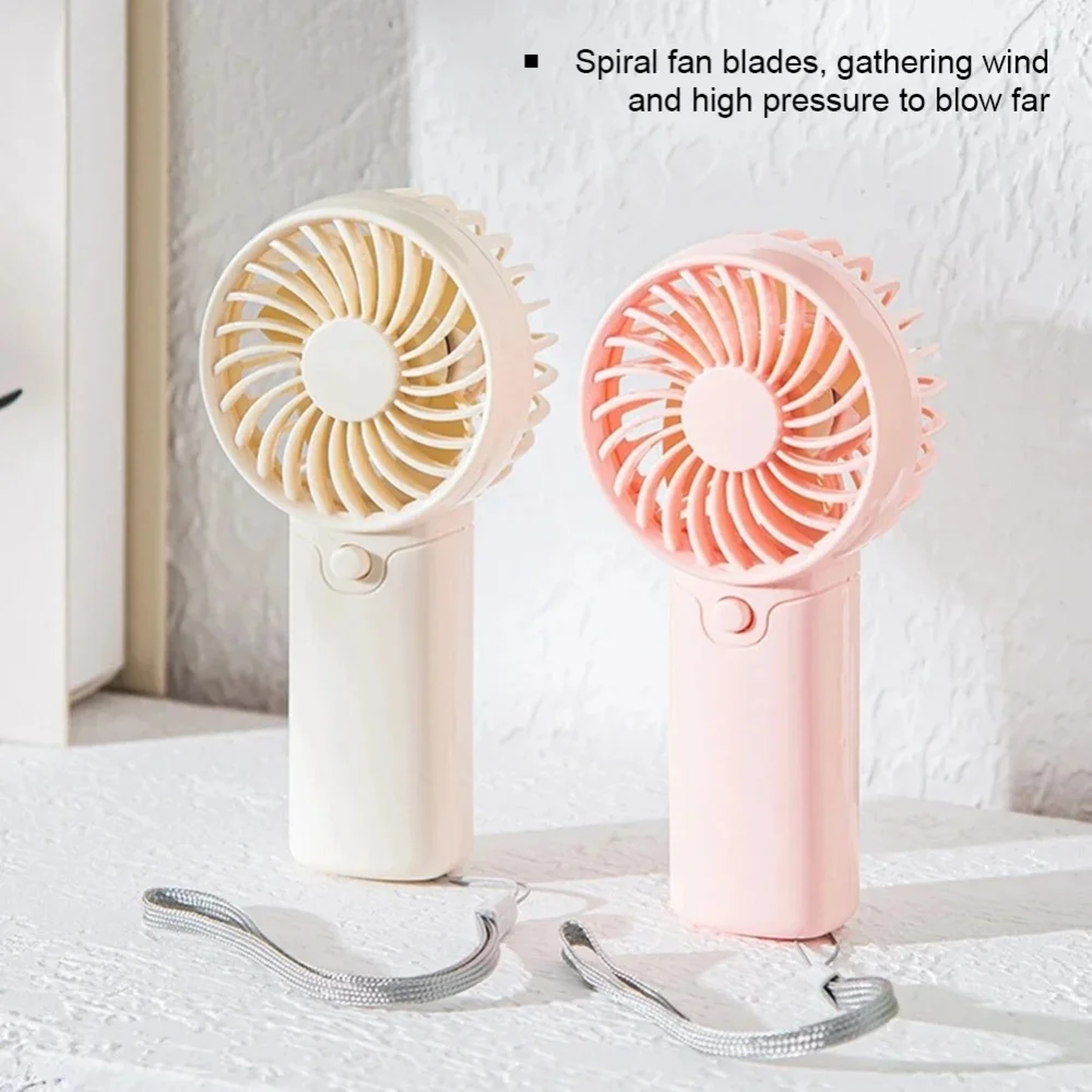 Mini Rechargeable Portable Handheld Fan For Travel Dorm Desk Cooling 8