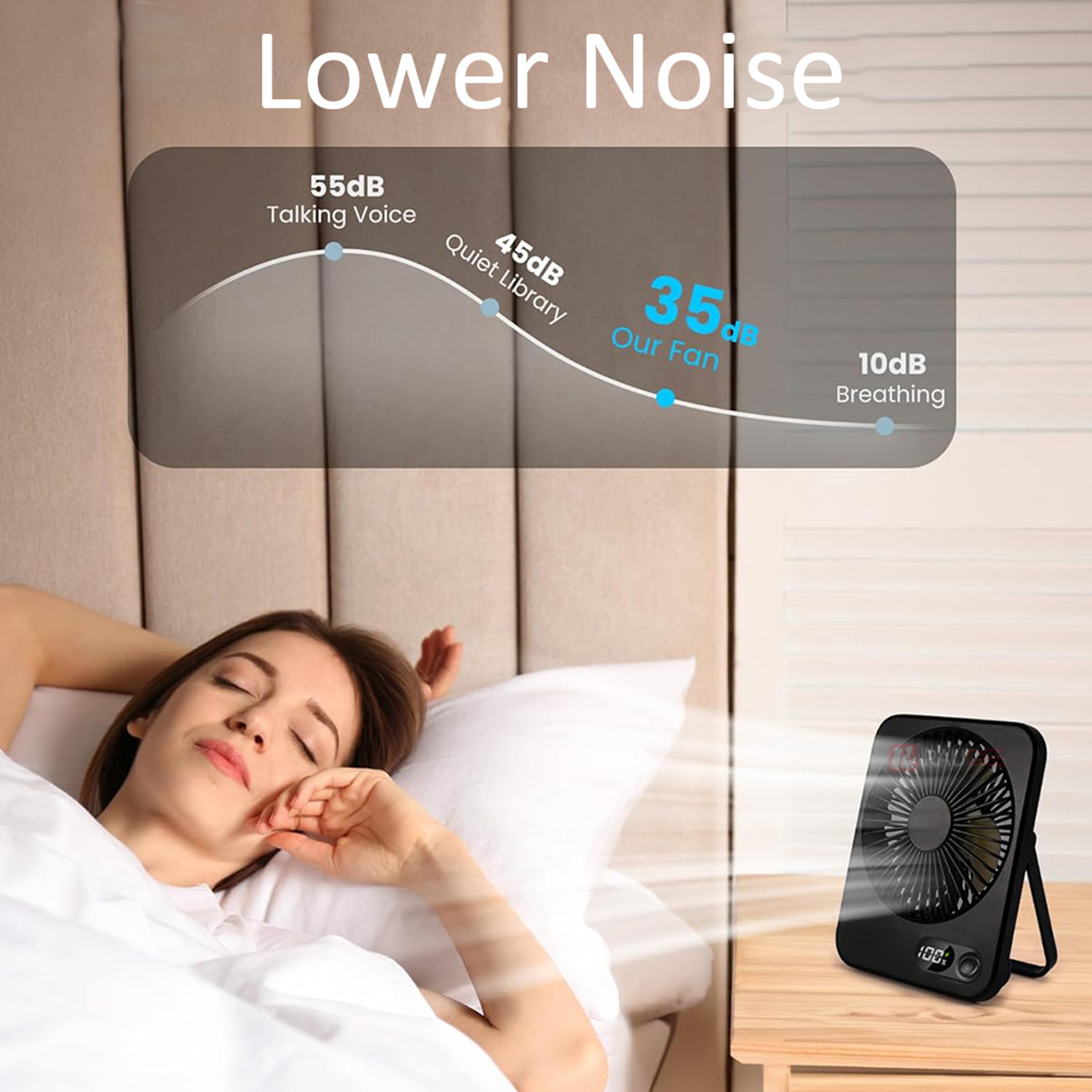 Portable Speed Rechargeable Desk Fan Foldable Mini USB Fan 7