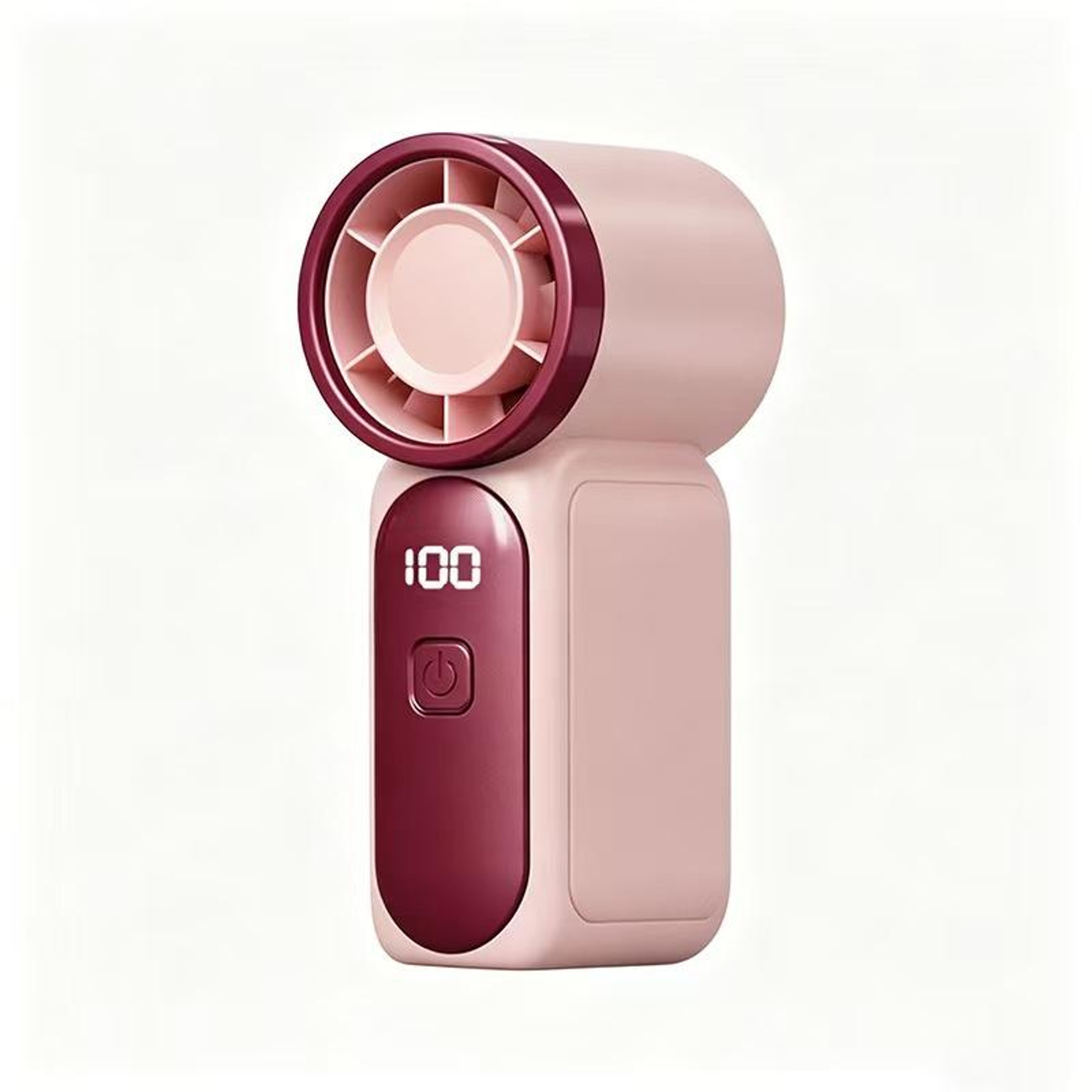 Mini Portable Handheld Fan With Digital Display And USB Rechargeable Battery 2