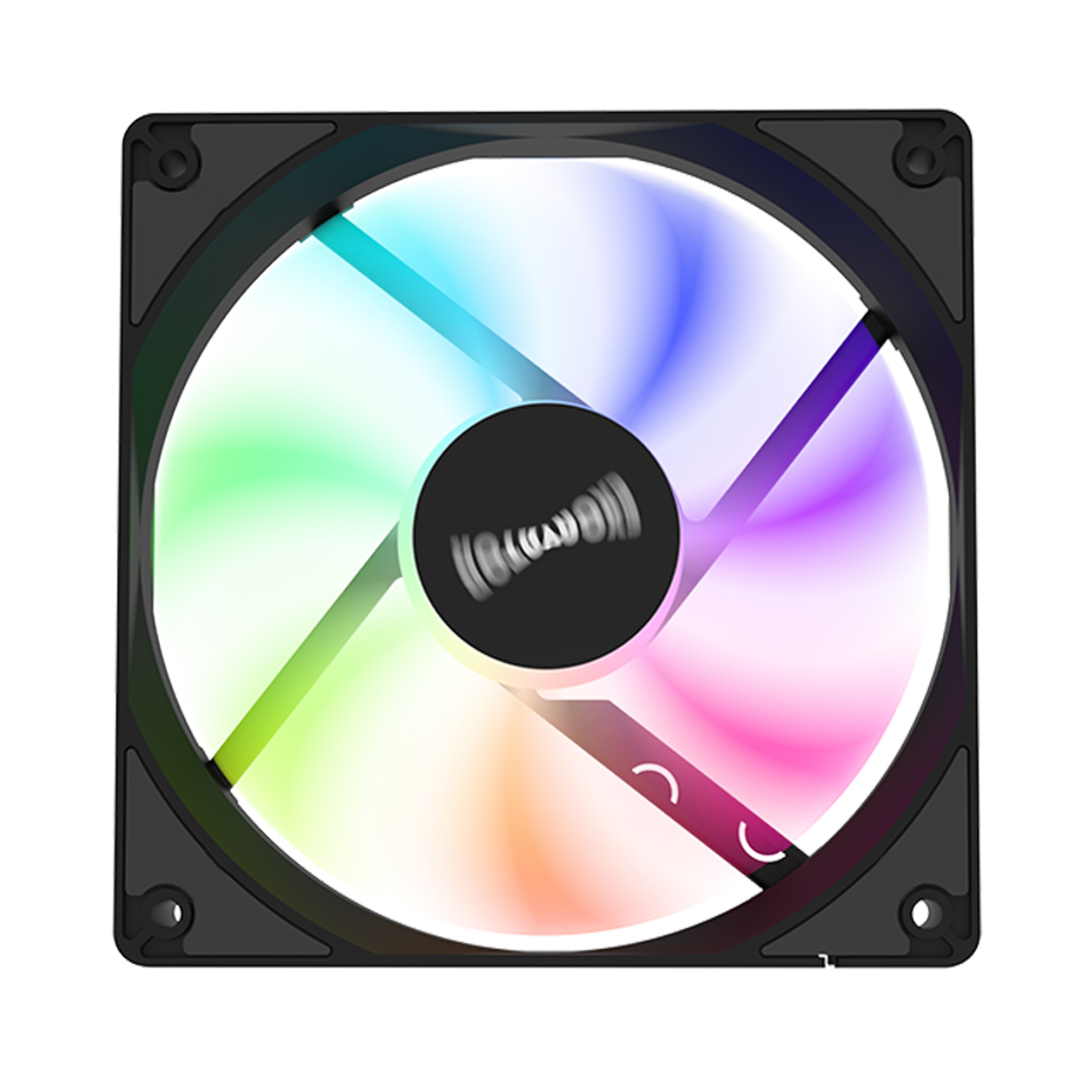 RGB PC Case Fan With Cyclic Mirror Light Desktop Cooling Fan 1