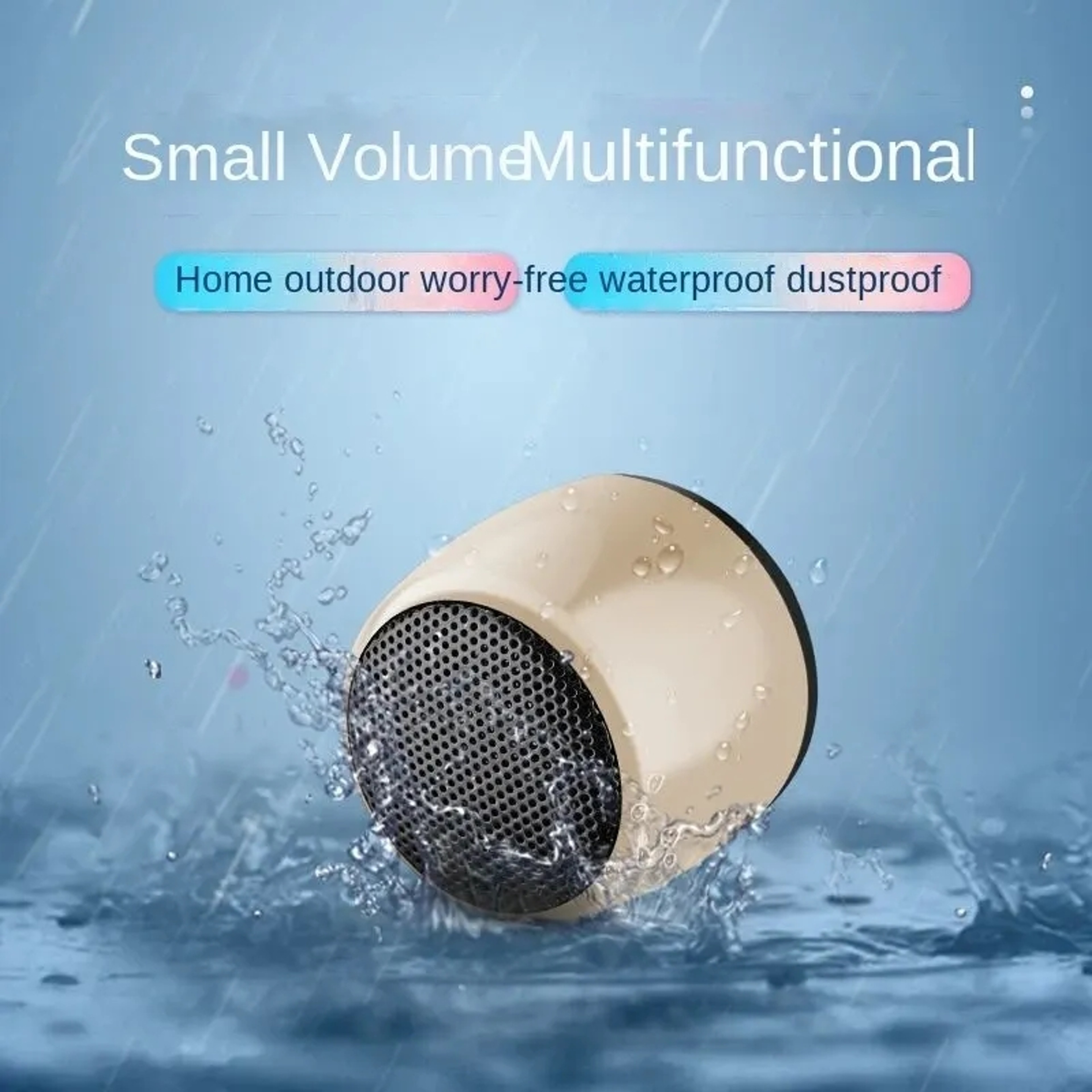Mini Metal Bluetooth Speaker Portable Wireless Bass Speaker 2