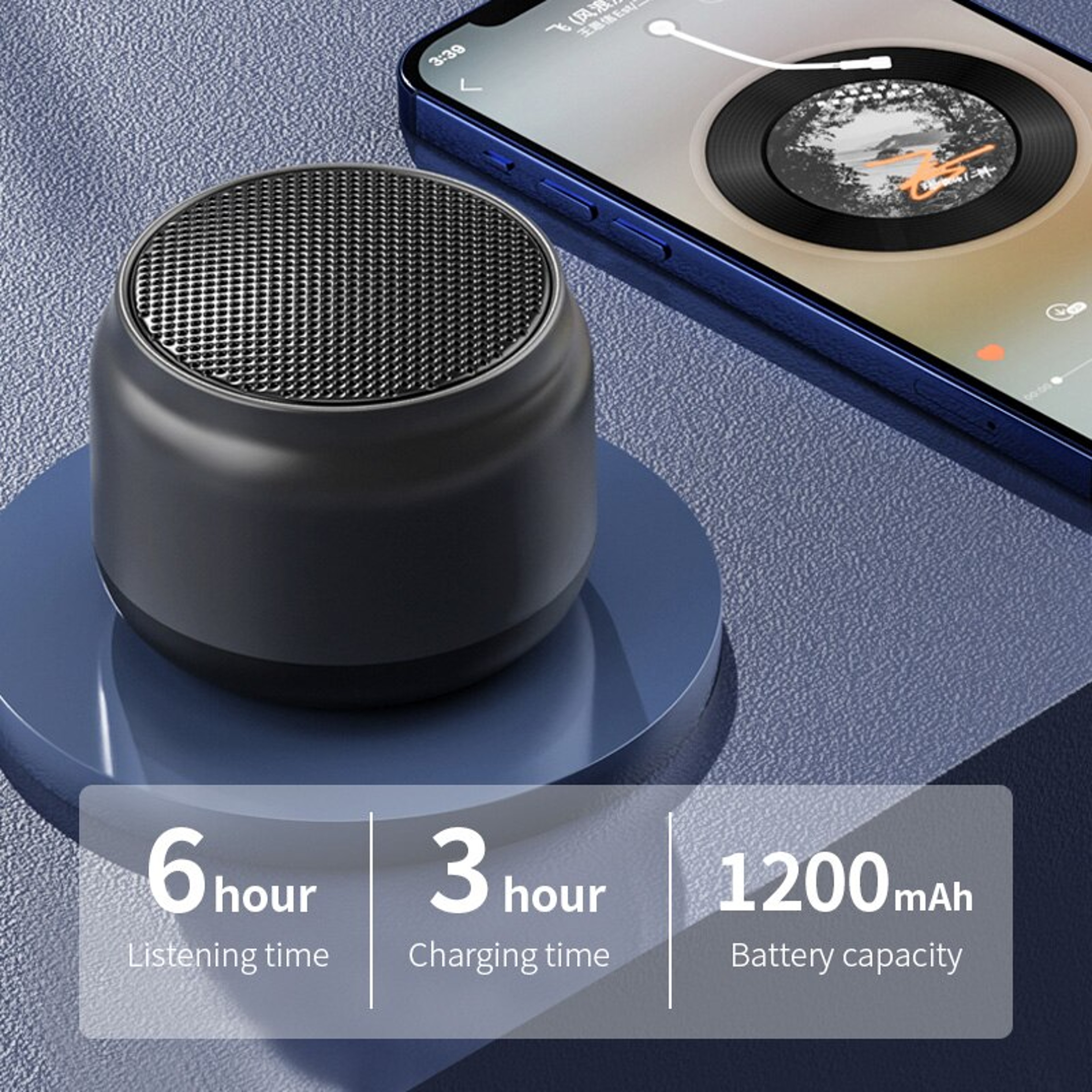 Mini Portable Bluetooth Speaker With Stereo Sound And Bass 3