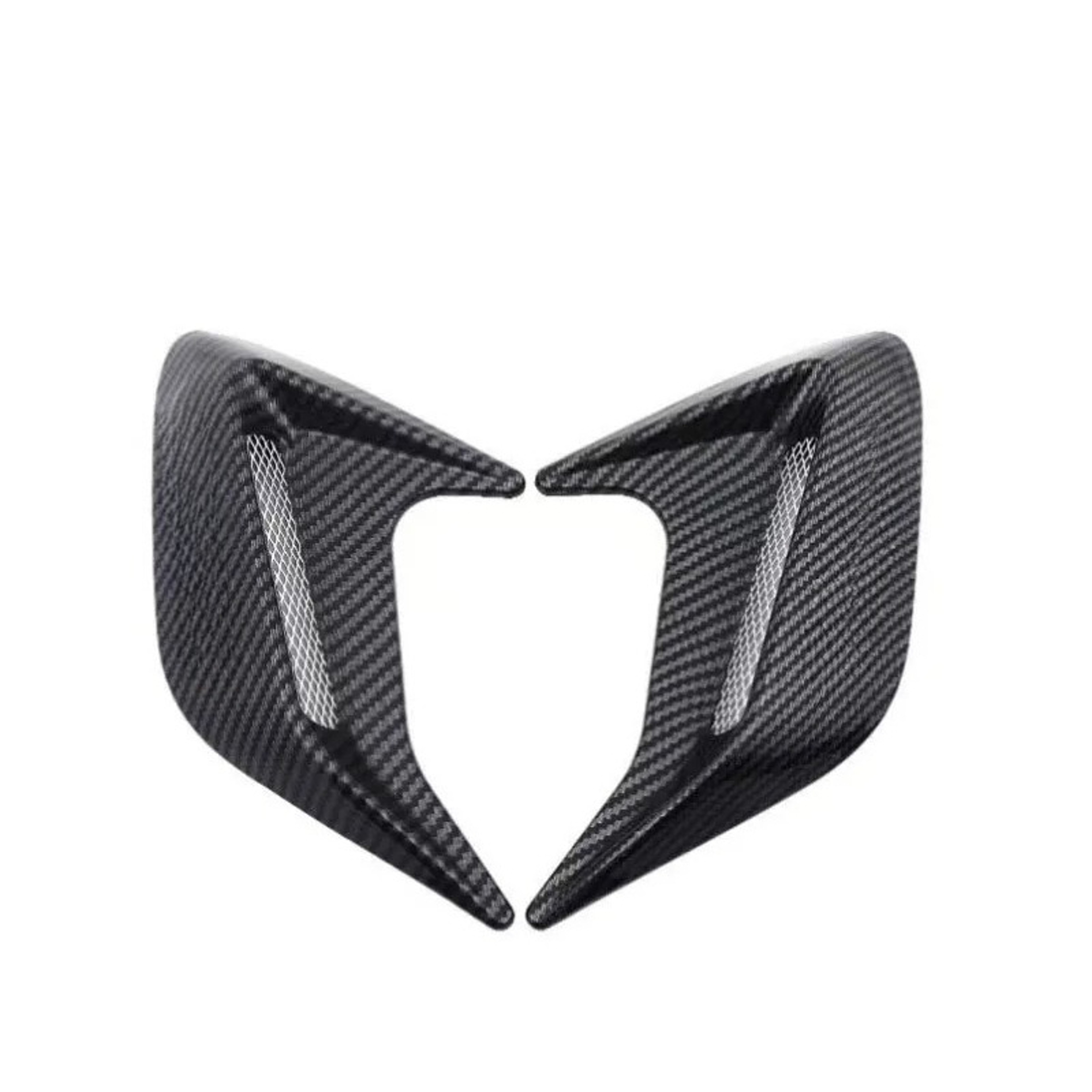 Universal Carbon Fiber Style Shark Gill Fender Vent Trim For Car Exterior Styling 0