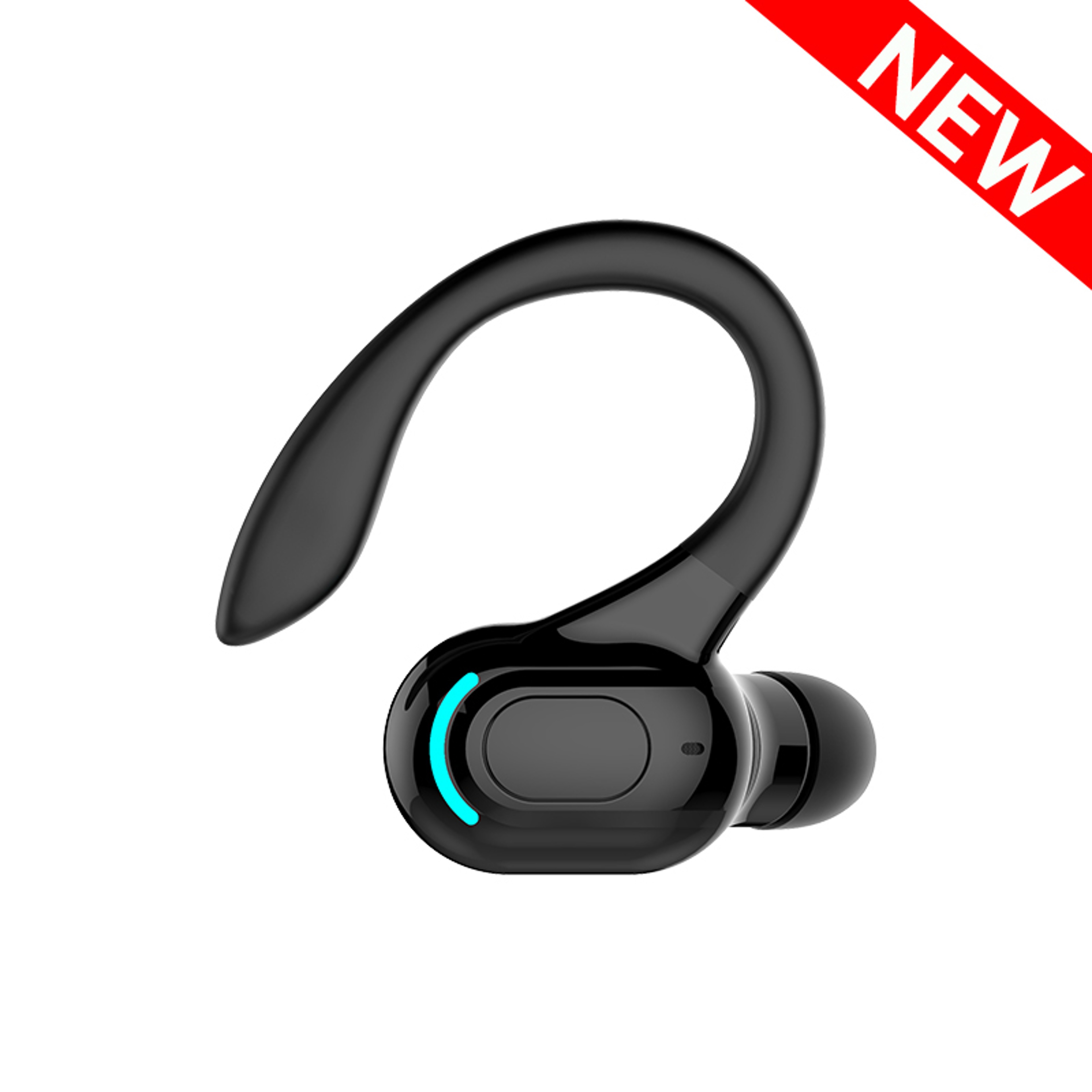Mini Bluetooth Ear Hook Earphone With Mic Waterproof HiFi Headset 2