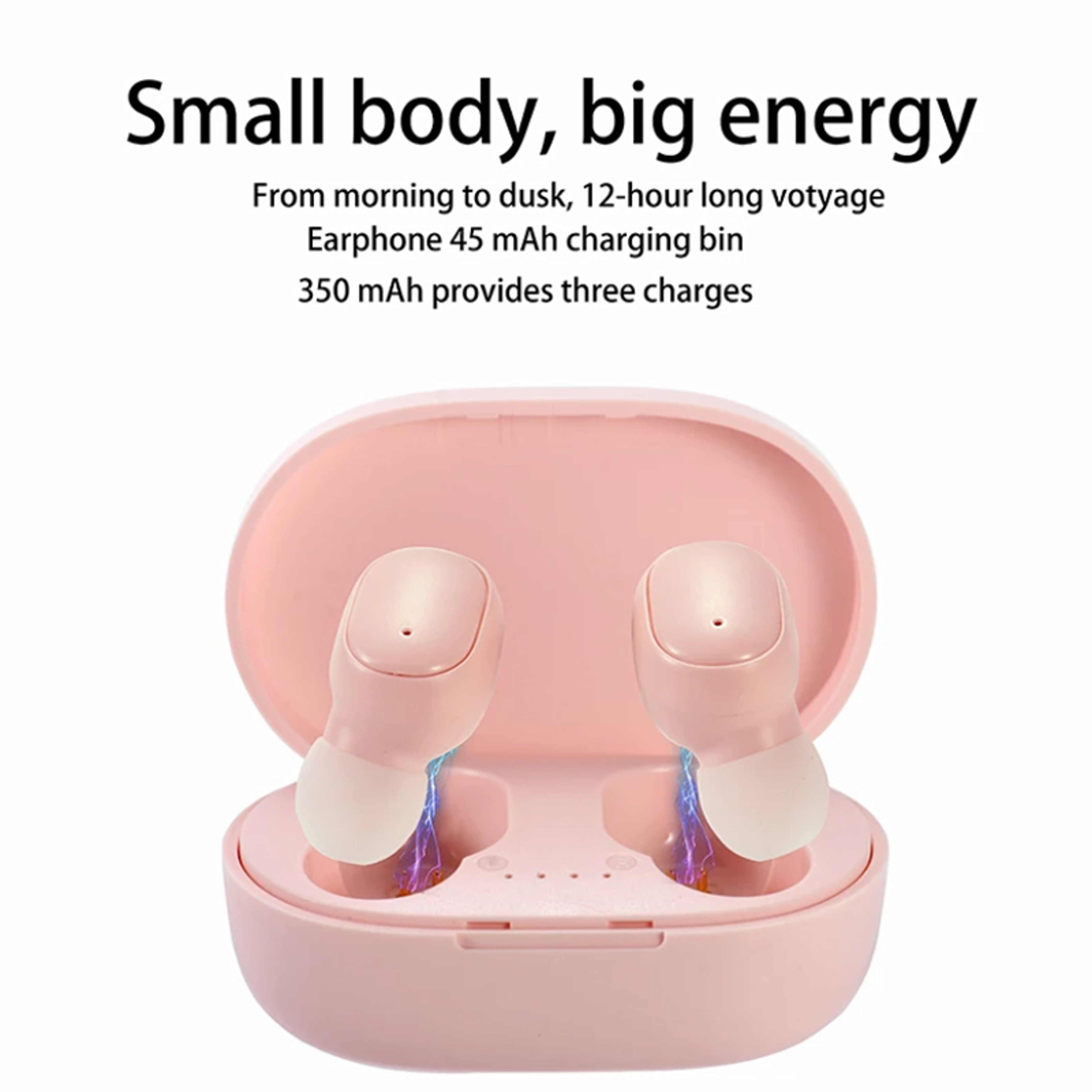 Wireless Earbuds With Mic Bluetooth TWS Earphones And Charging Case 5
