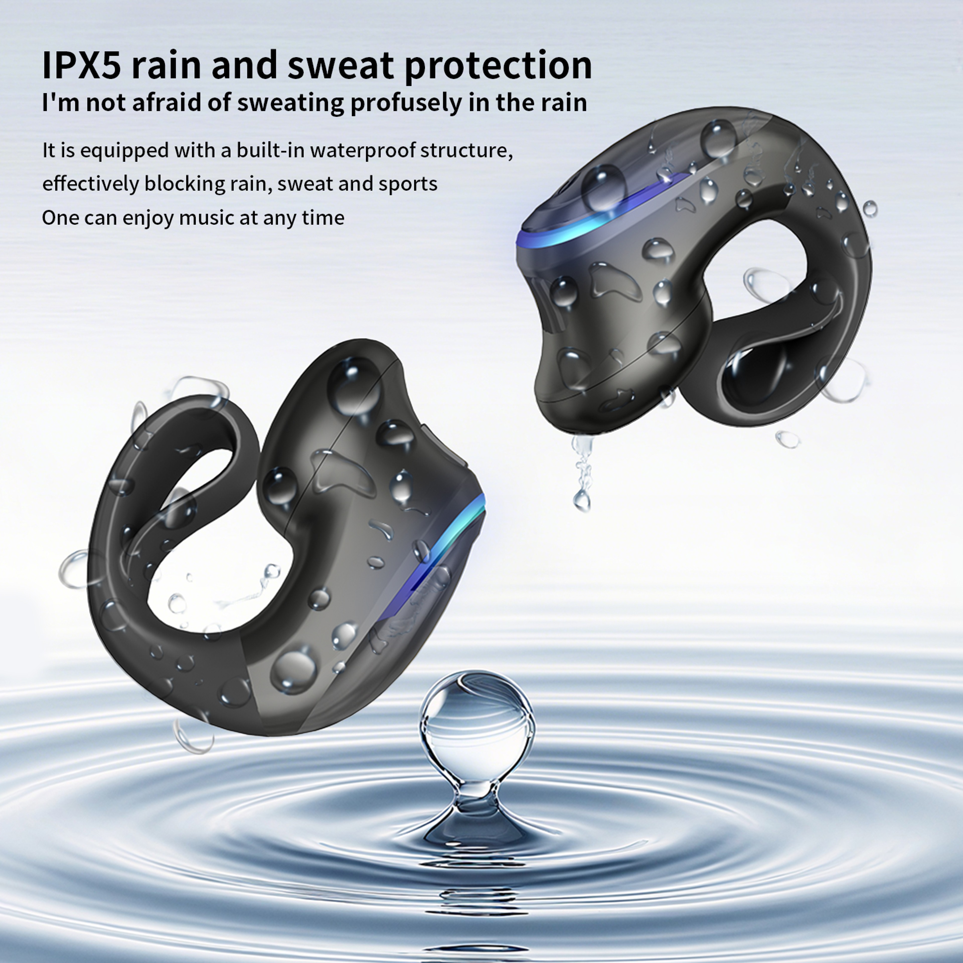 ComfortClip Open Ear Bluetooth Bone Conduction Headset 7