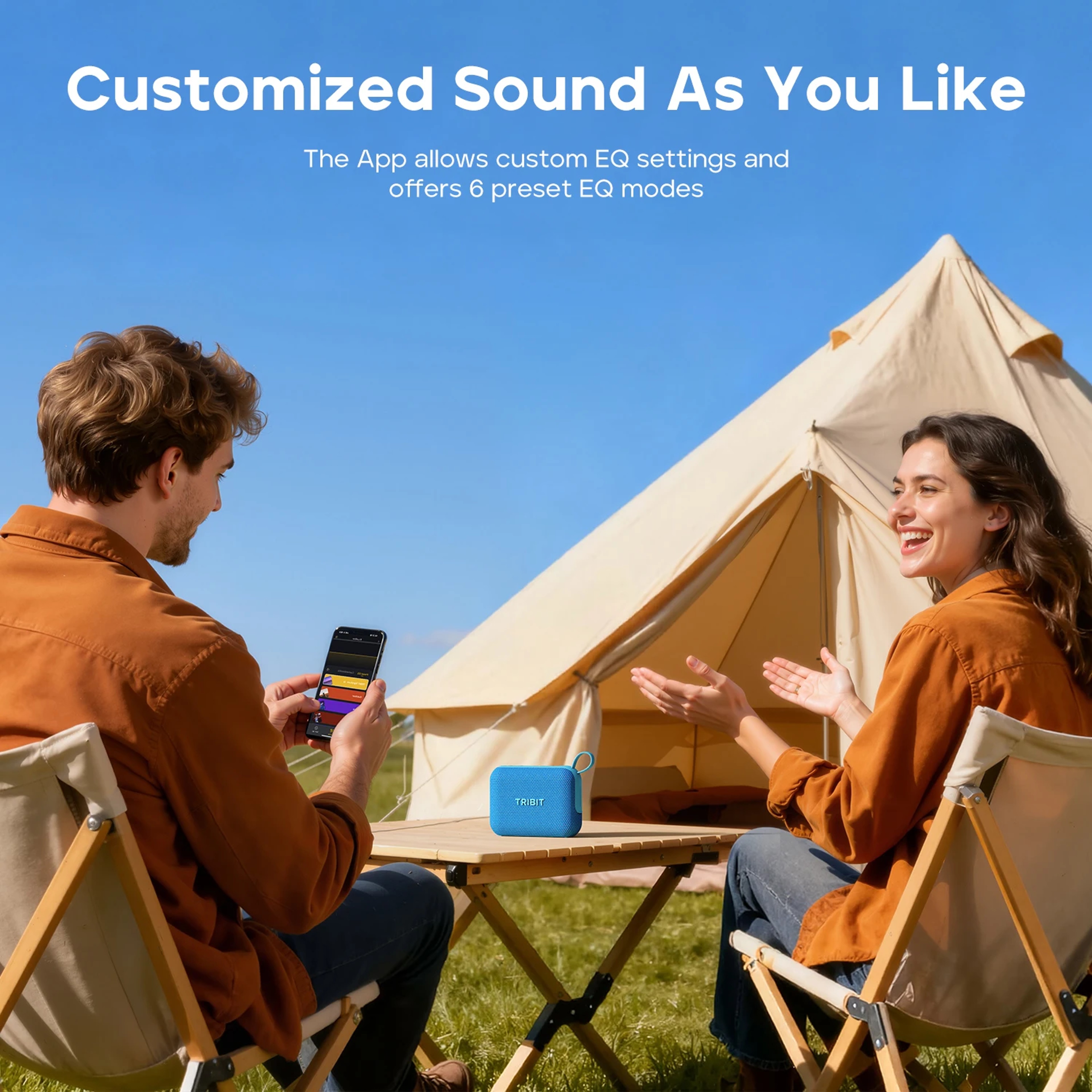 Portable Bluetooth Speaker With Bluetooth TWS And App EQ 4