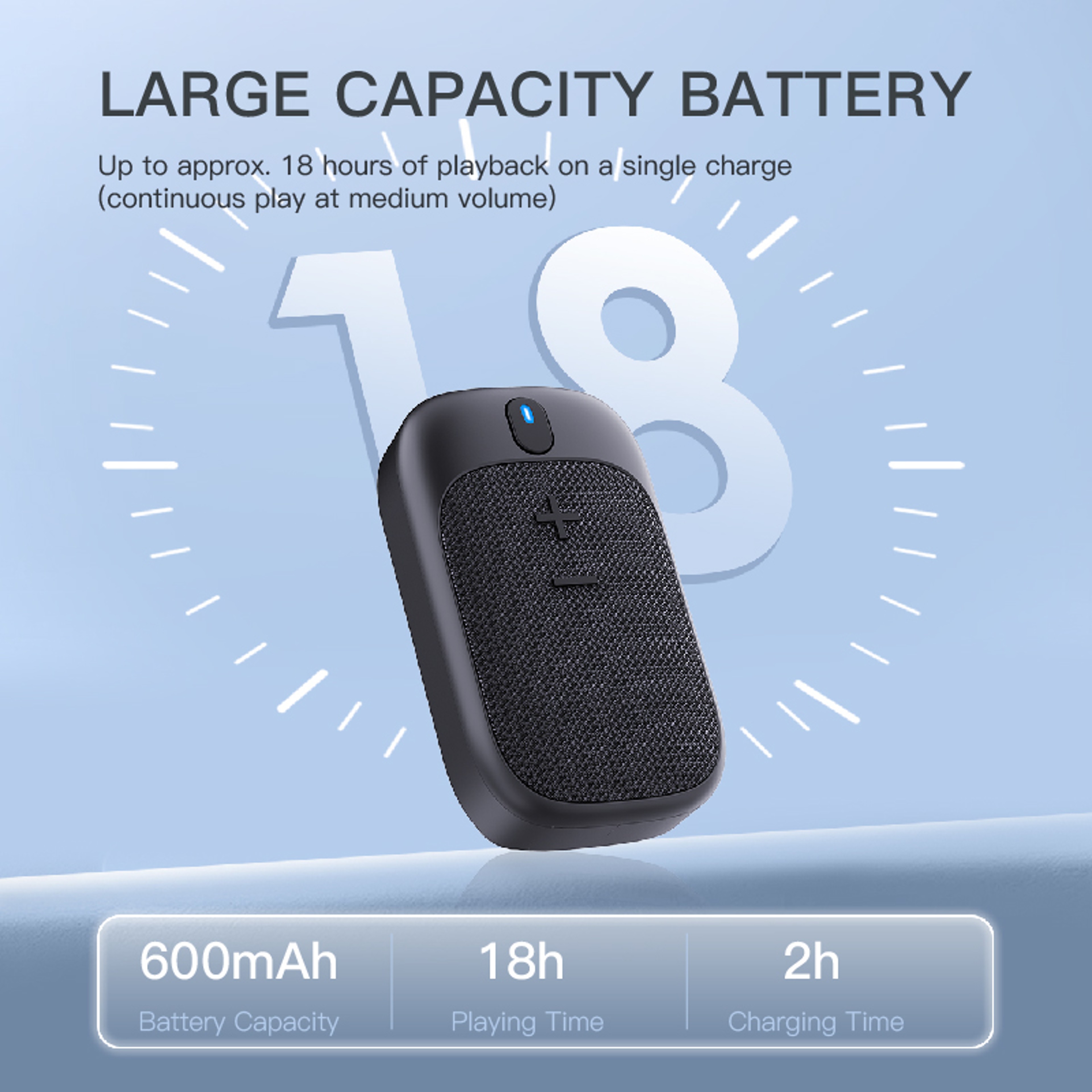 Portable Bluetooth Speaker Magnetic Clip Wearable Outdoor Speaker With Built In Microphone 2