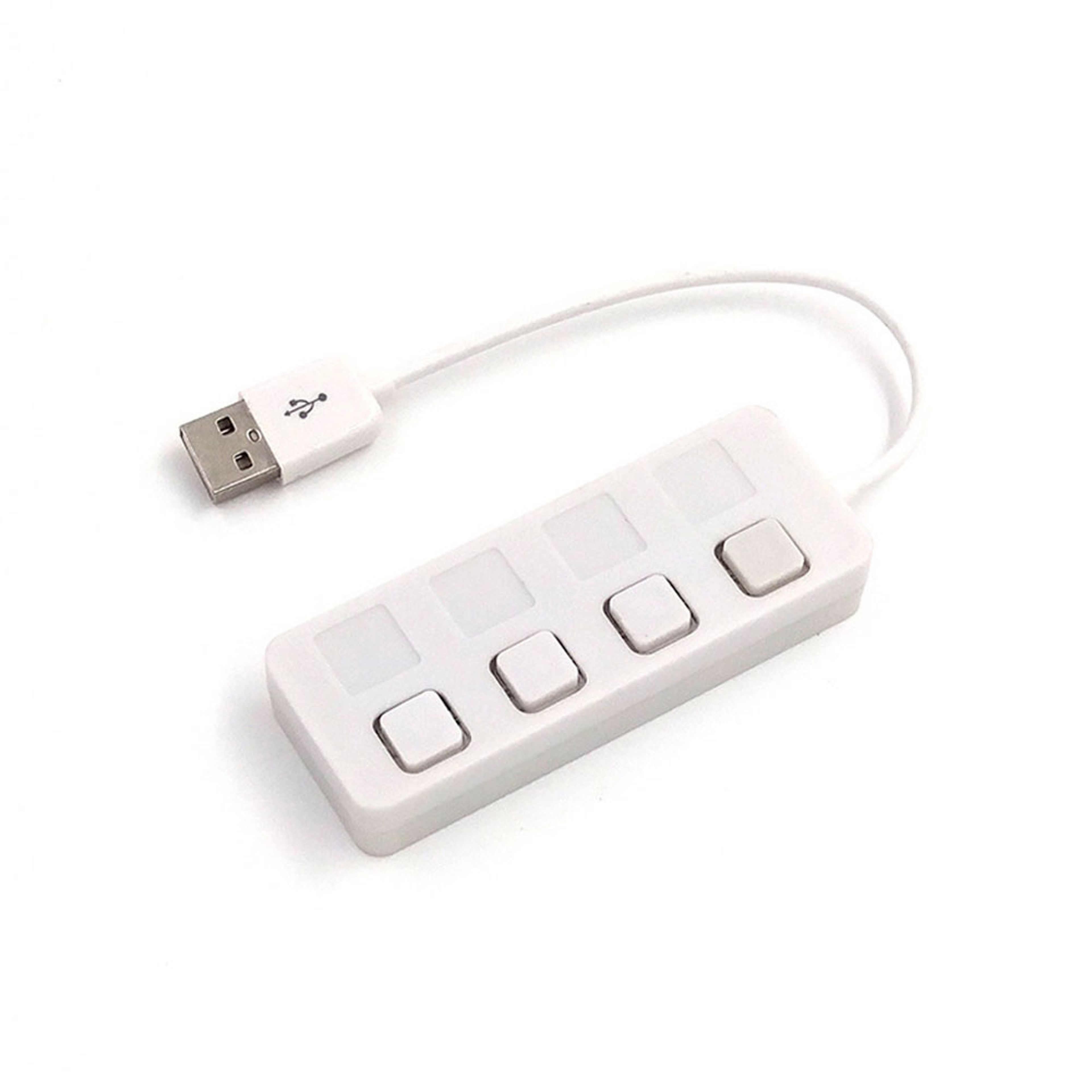 USB Hub With Individual Switches USB Splitter For PC Laptop 5