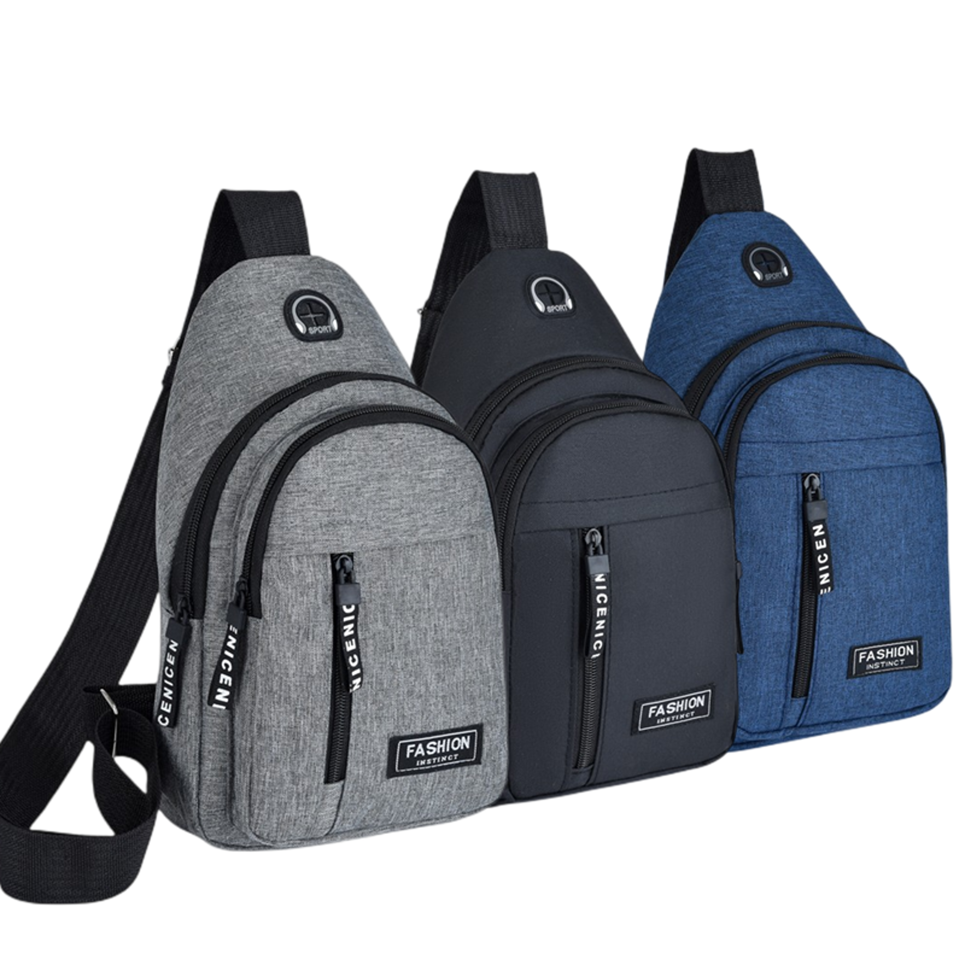 Mens Canvas Chest Bag Adjustable Crossbody Sling Bag For Travel And Daily Carry 0