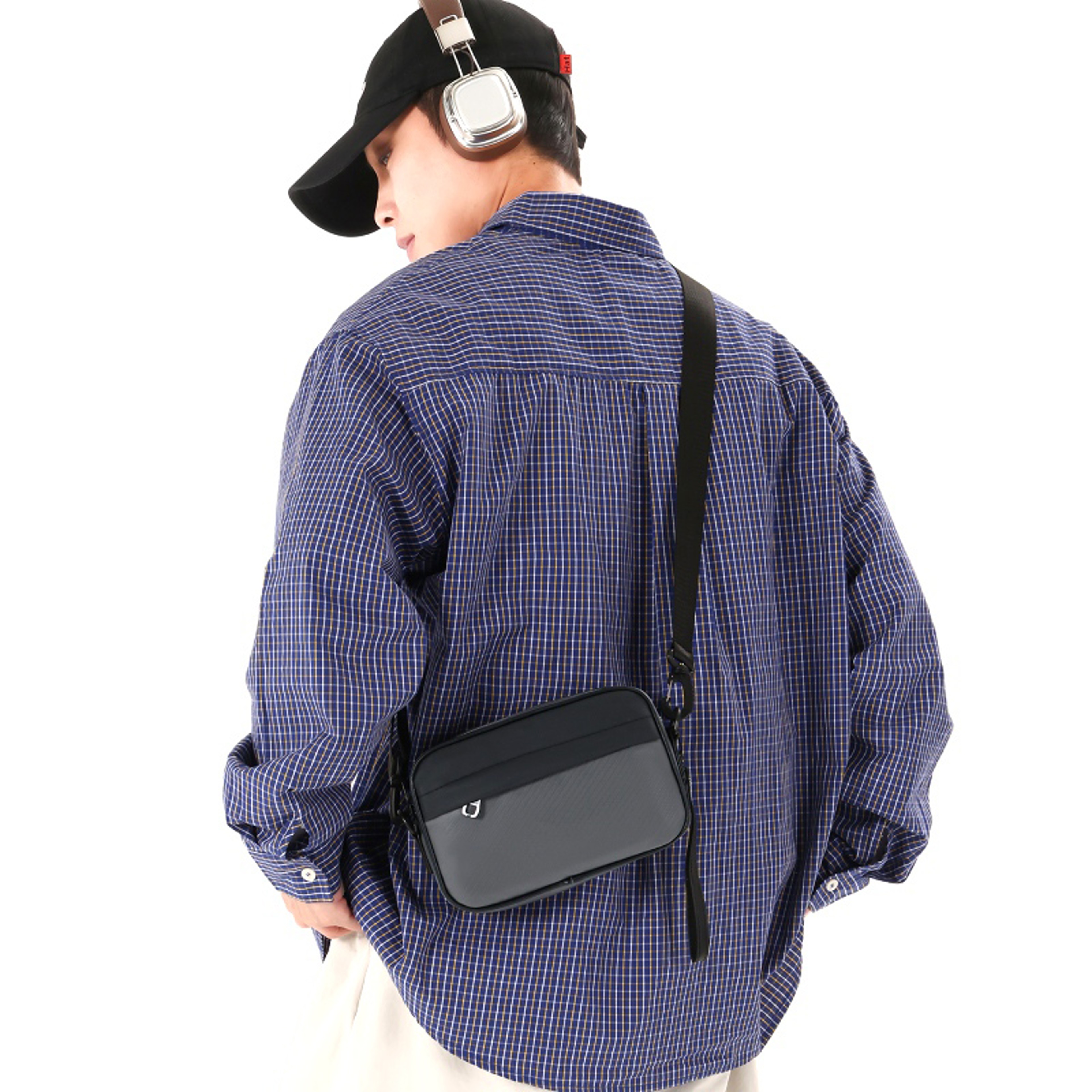 Mens Crossbody Bag Compact Shoulder Travel Bag For Everyday Carry 0
