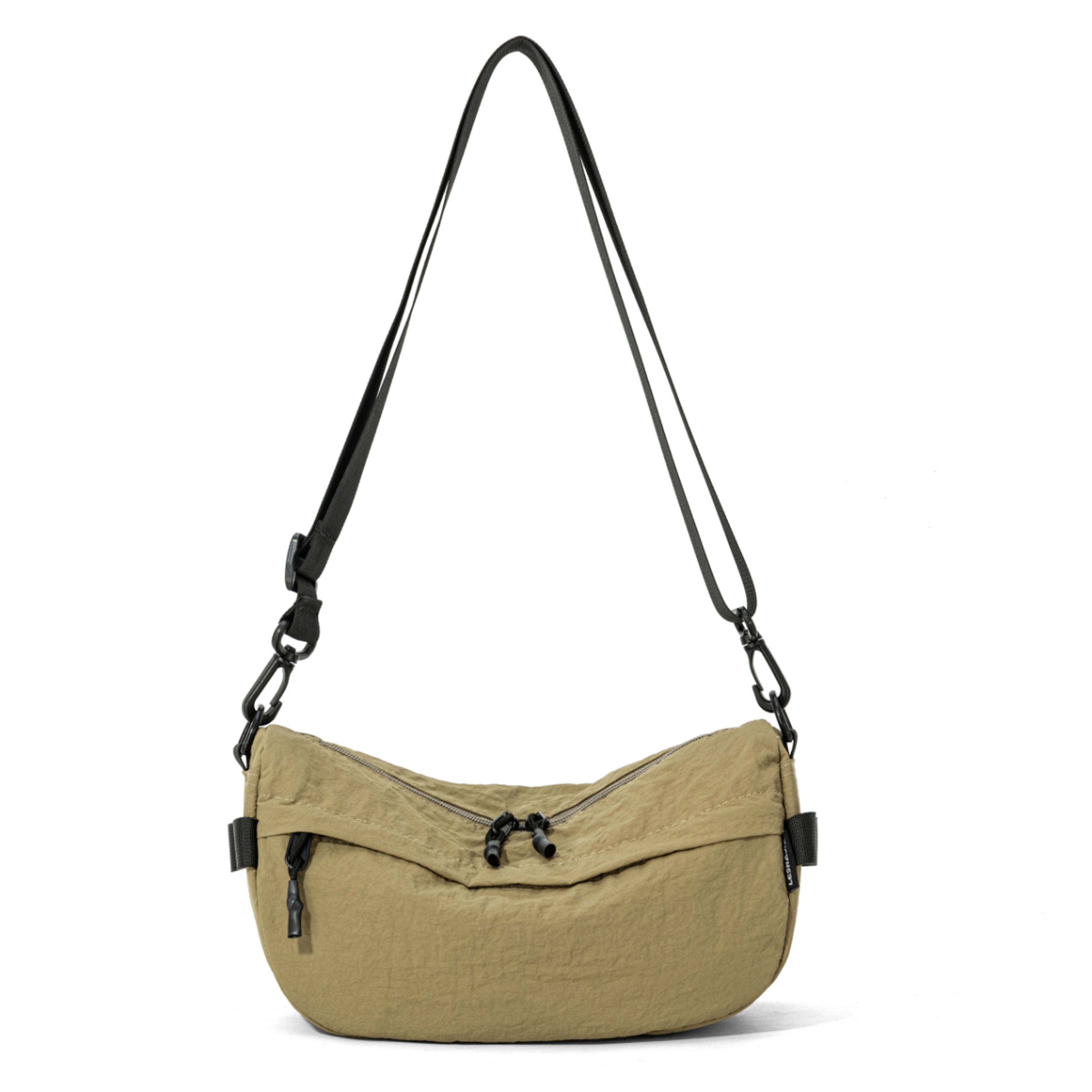 Waterproof Nylon Crossbody Bag Lightweight Multi Pocket Phone Bag For Travel And Hiking 6