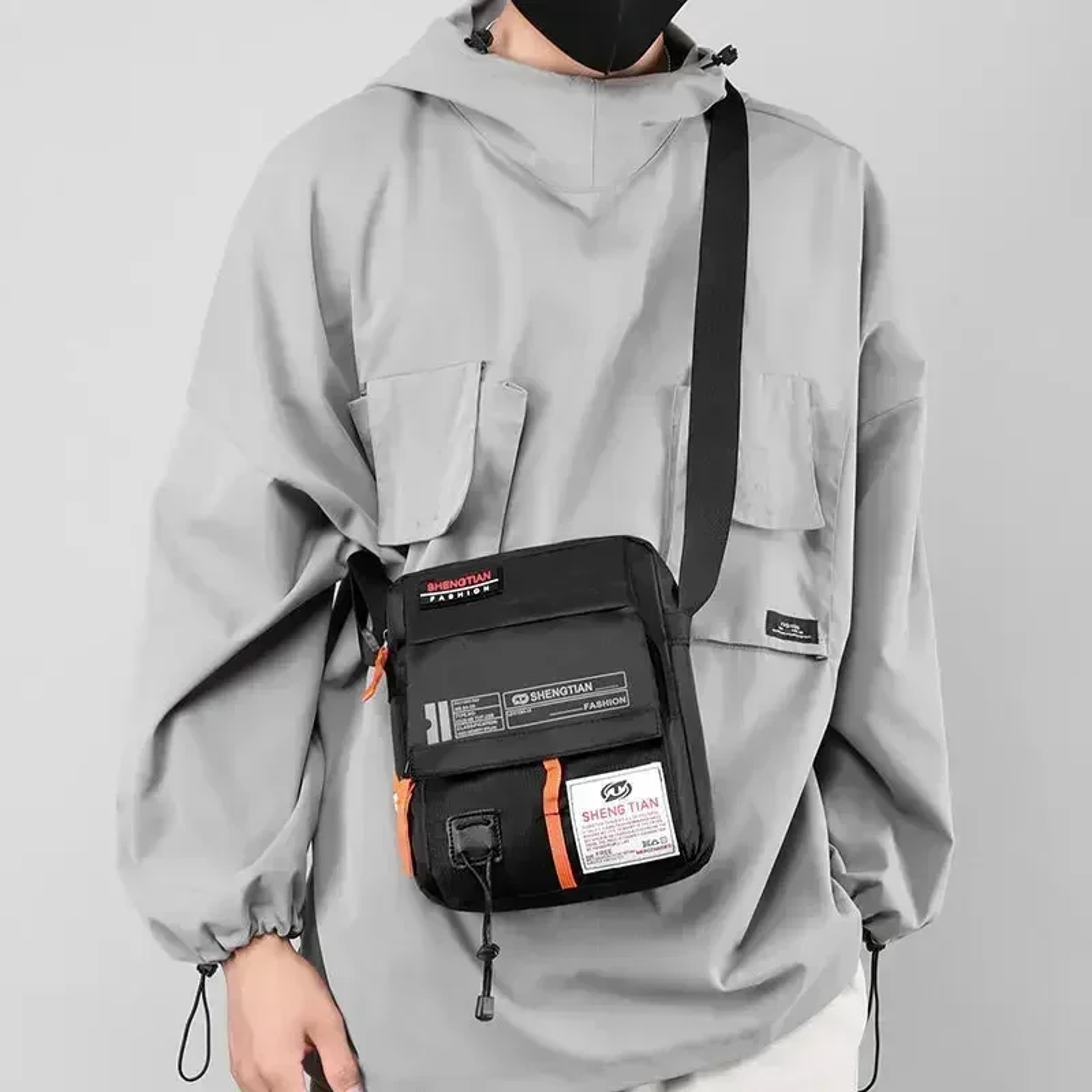 Mens Waterproof Messenger Bag Oxford Crossbody Shoulder Business Bag 2