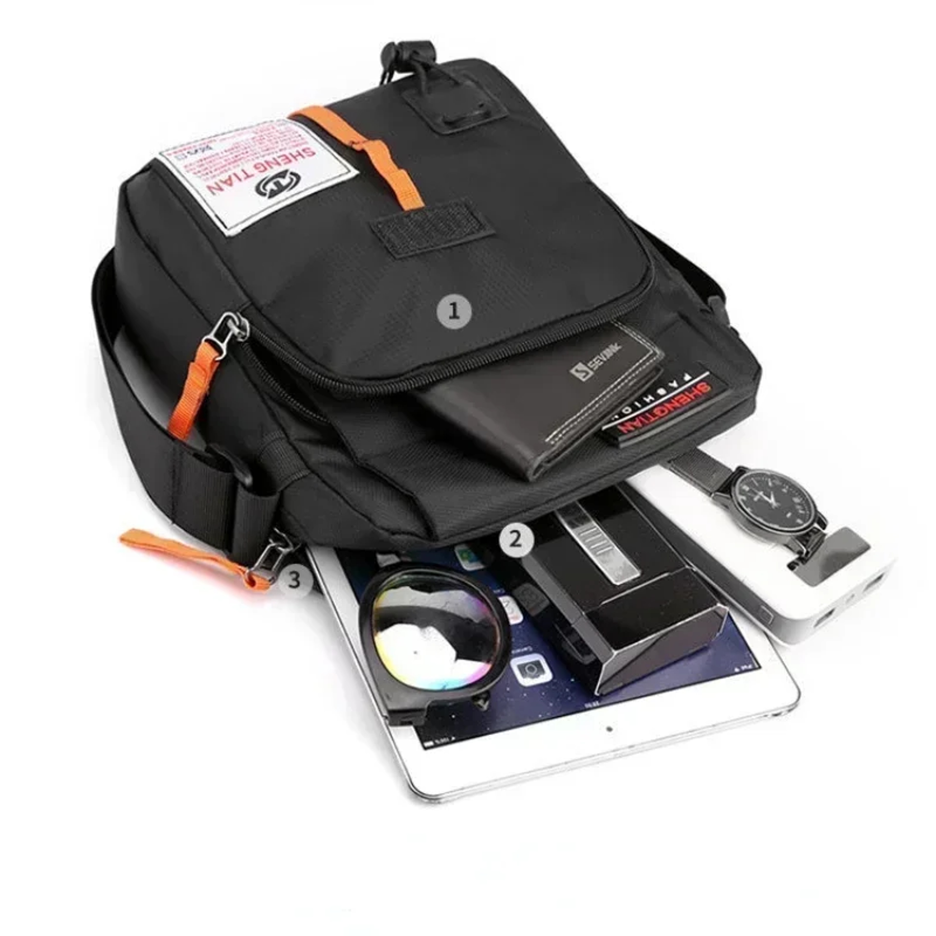 Mens Waterproof Messenger Bag Oxford Crossbody Shoulder Business Bag 3