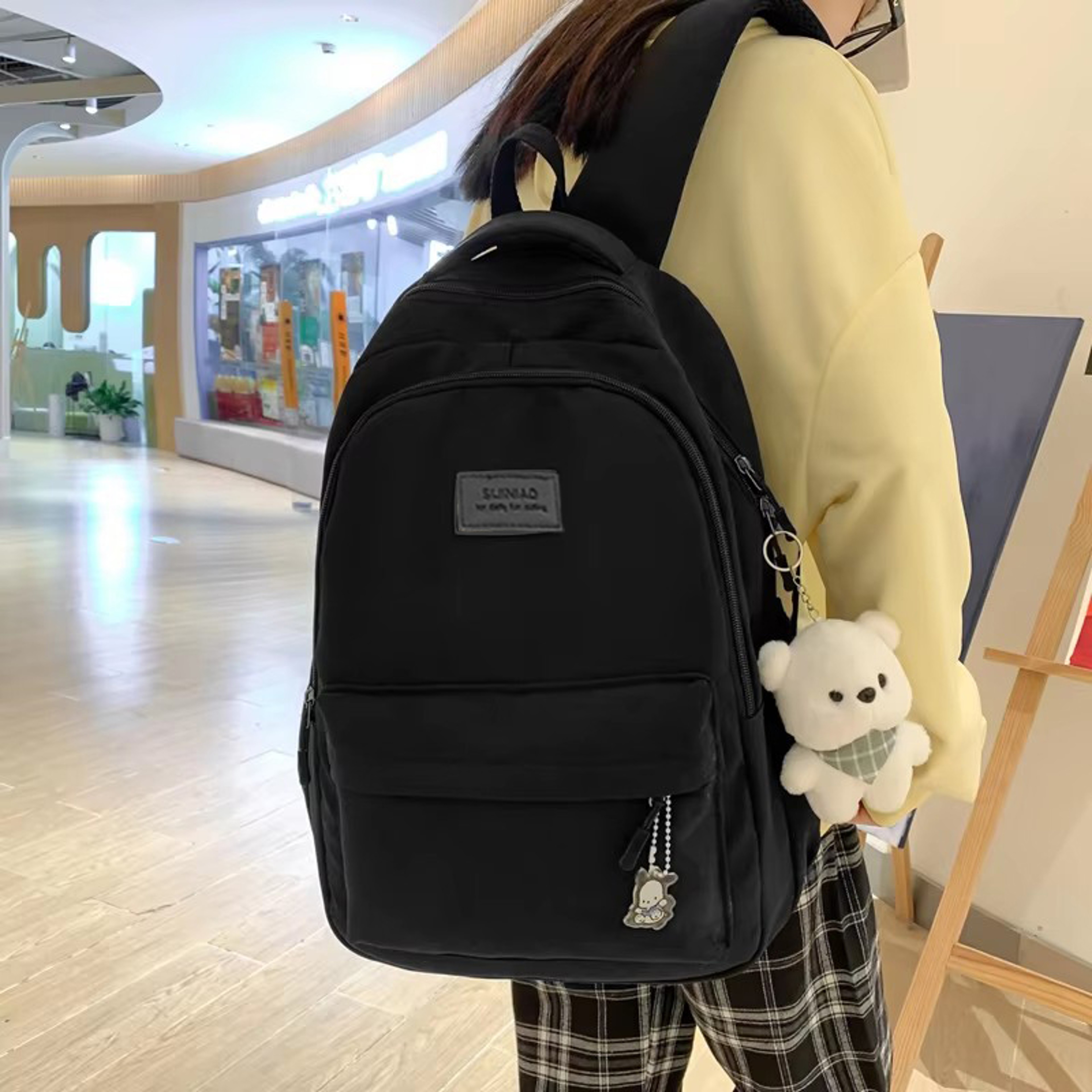 Waterproof College Backpack High Capacity Laptop School Bag For Women 5