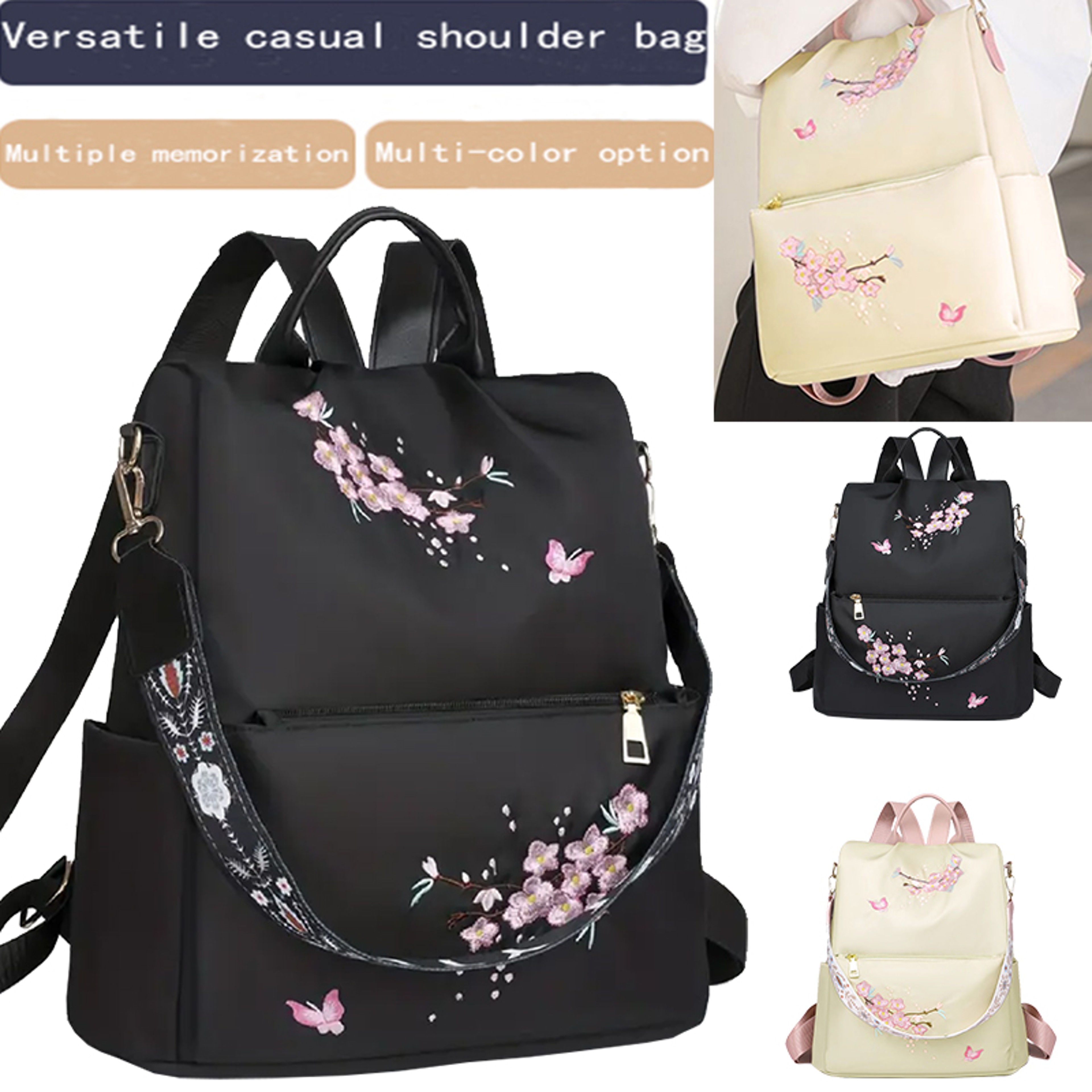 Neutral Style Travel Backpack For Men And Women With Printed Design 2