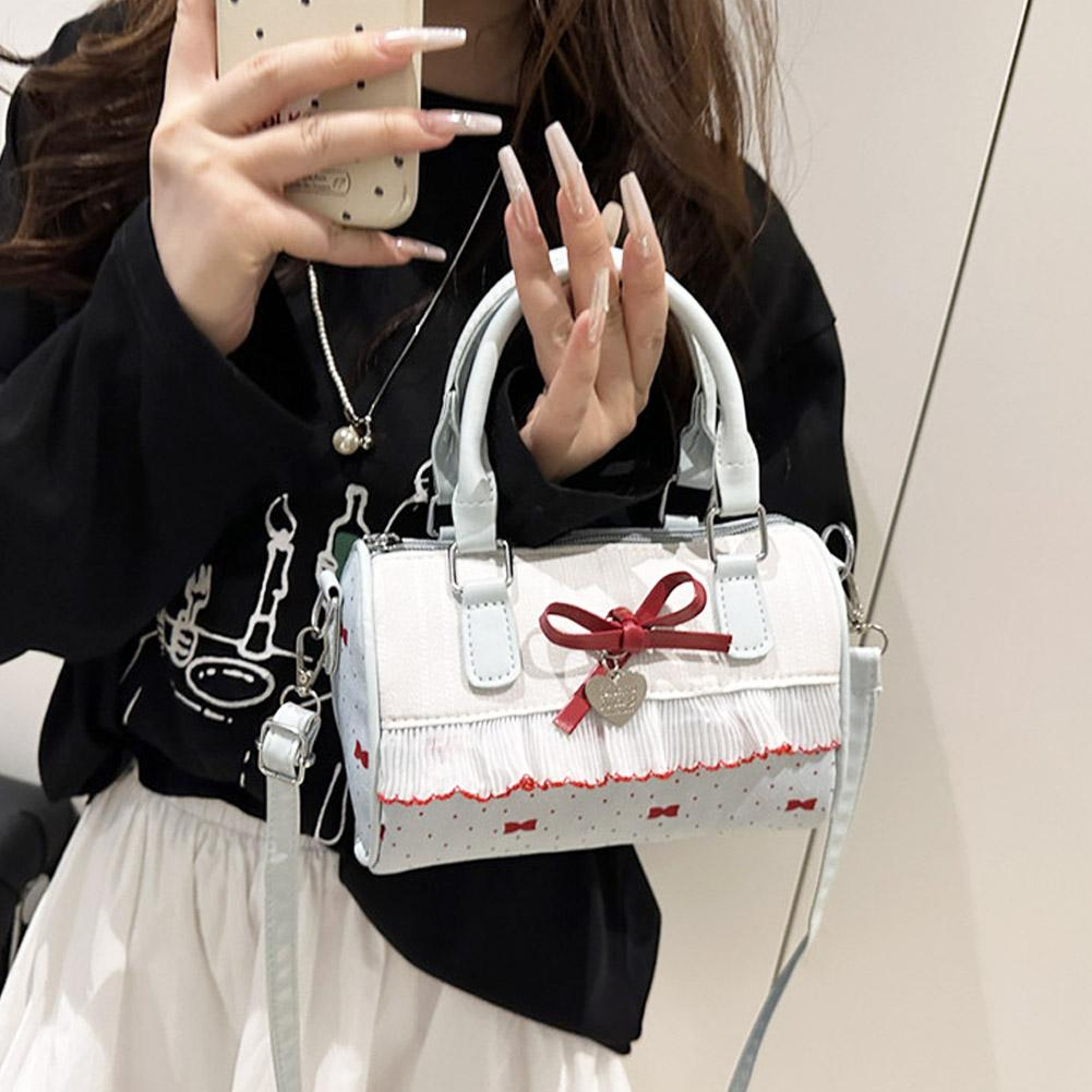 Leather Crossbody Handbag Soft Pillow Shoulder Tote For Women 6