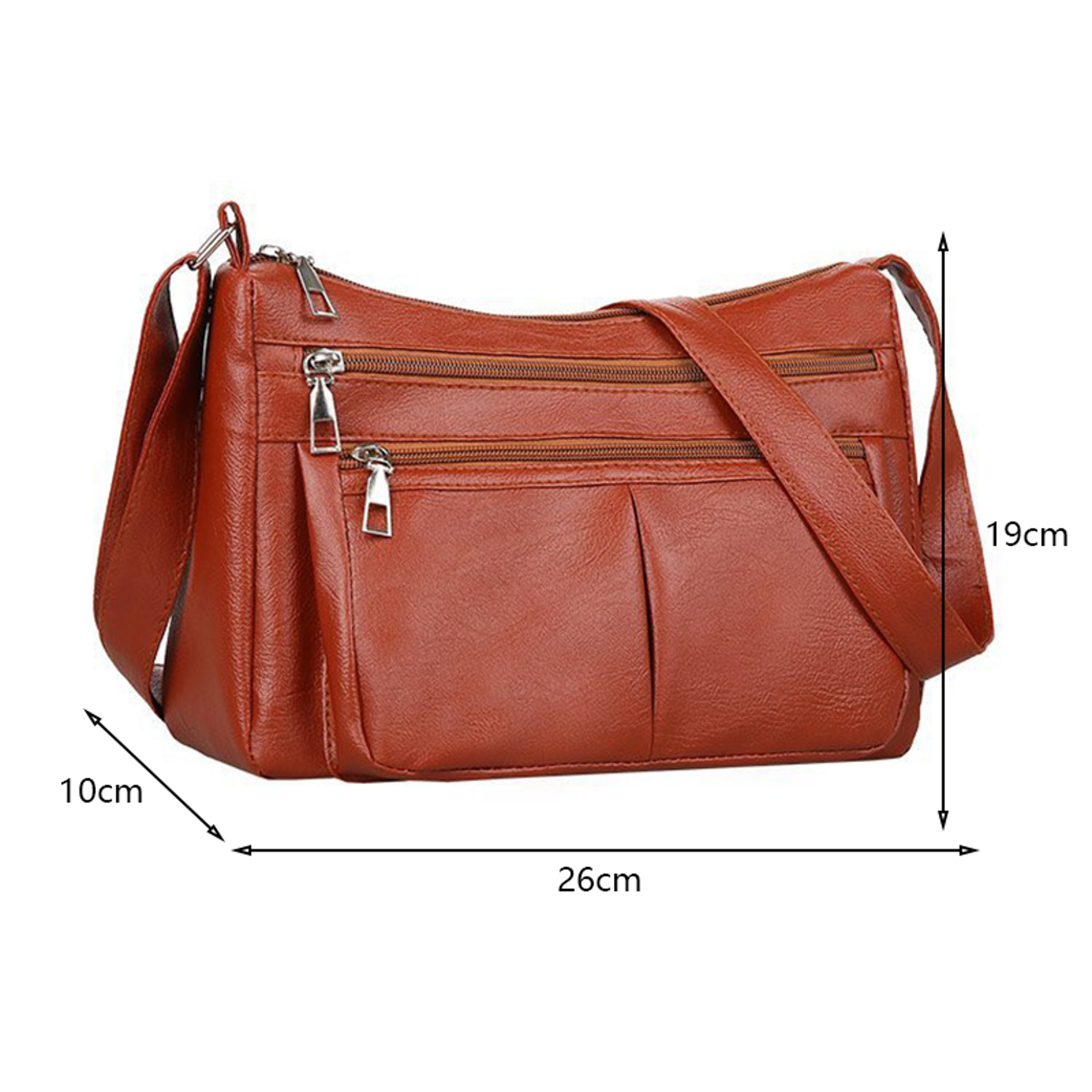 Soft Leather Korean Style Shoulder Bag Women Fashion Crossbody Handbag 1