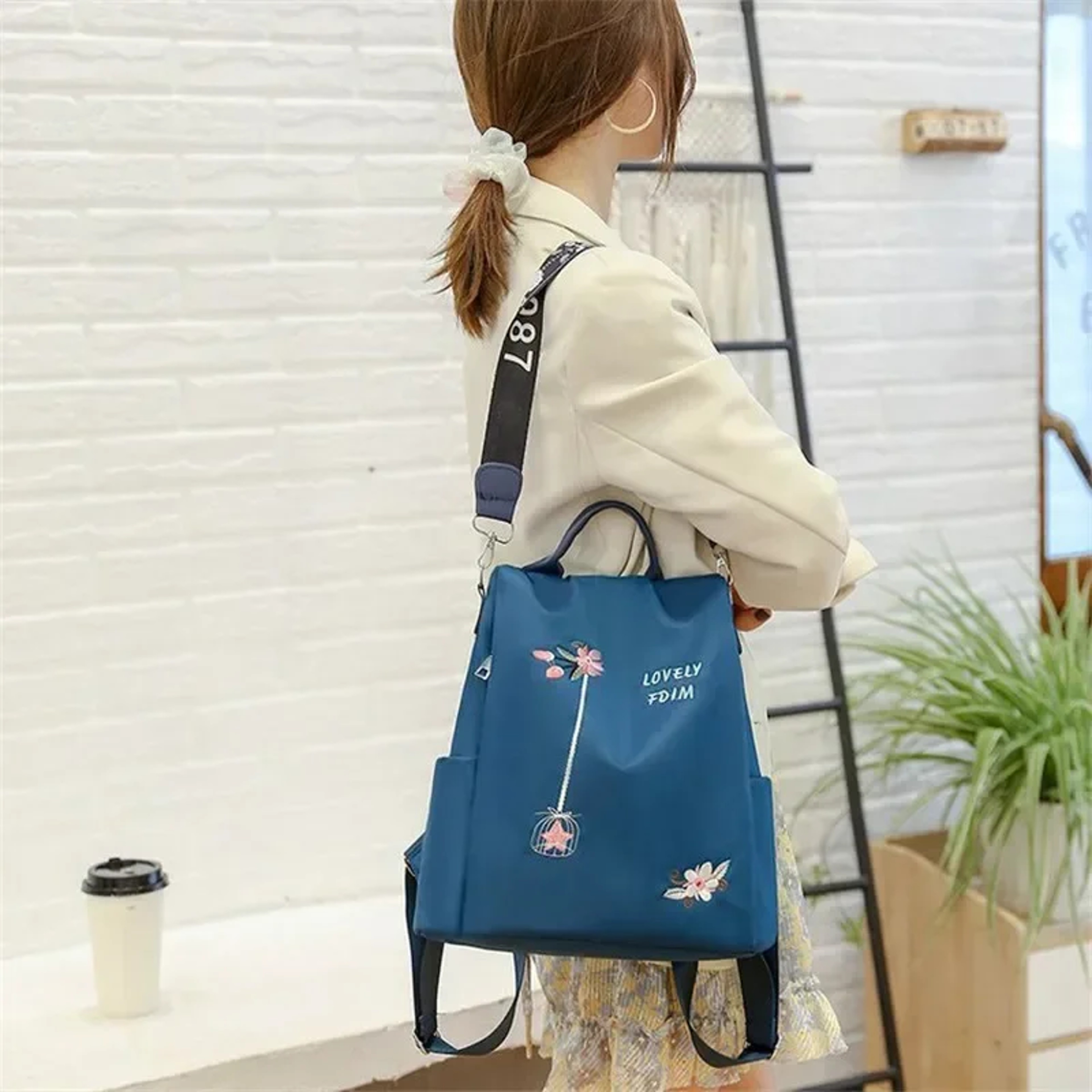 Waterproof Oxford Women Backpack Large Capacity Travel Laptop Bag Anti Theft School Backpack 6