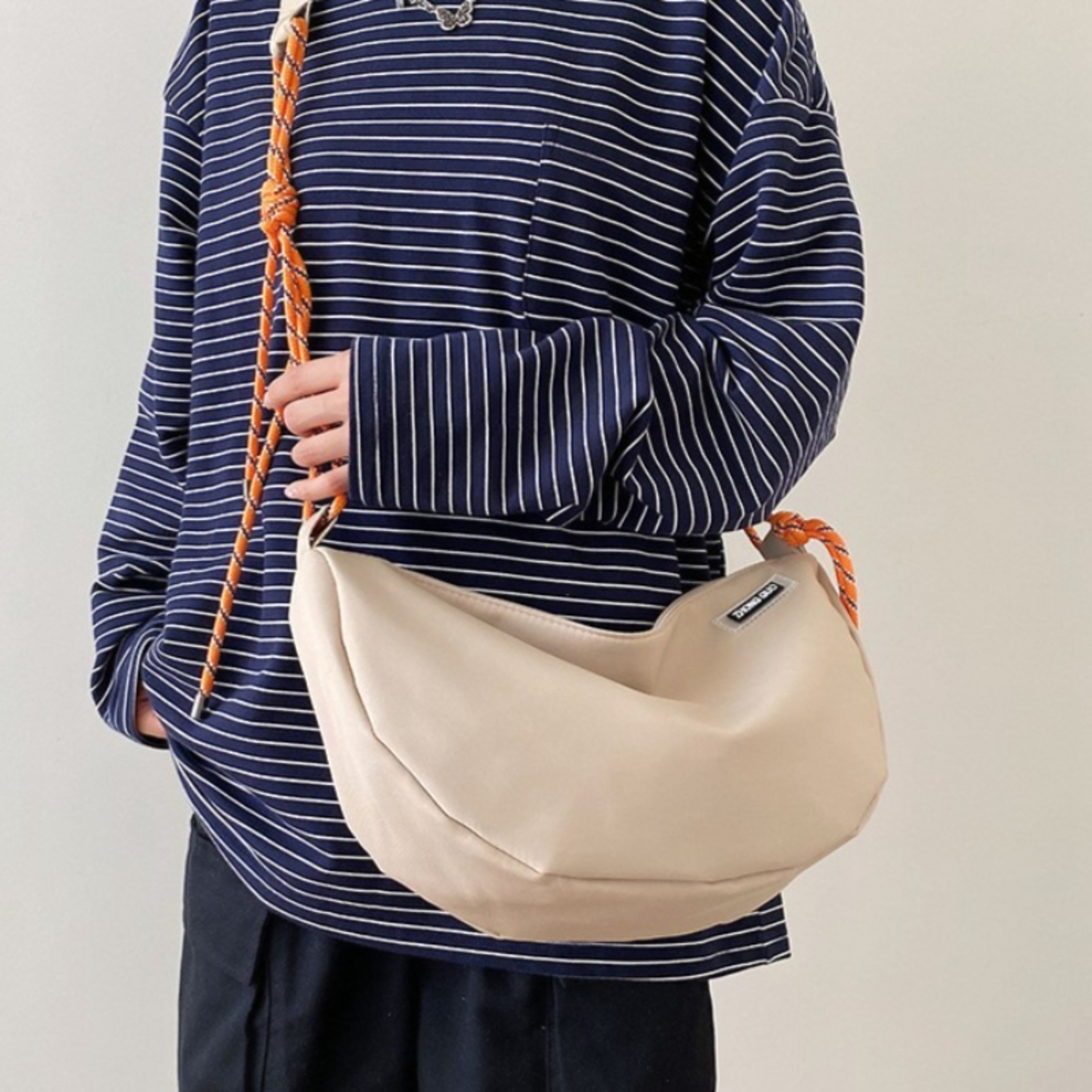 Vintage Nylon Shoulder Bag Women Large Capacity Casual Crossbody Handbag 8