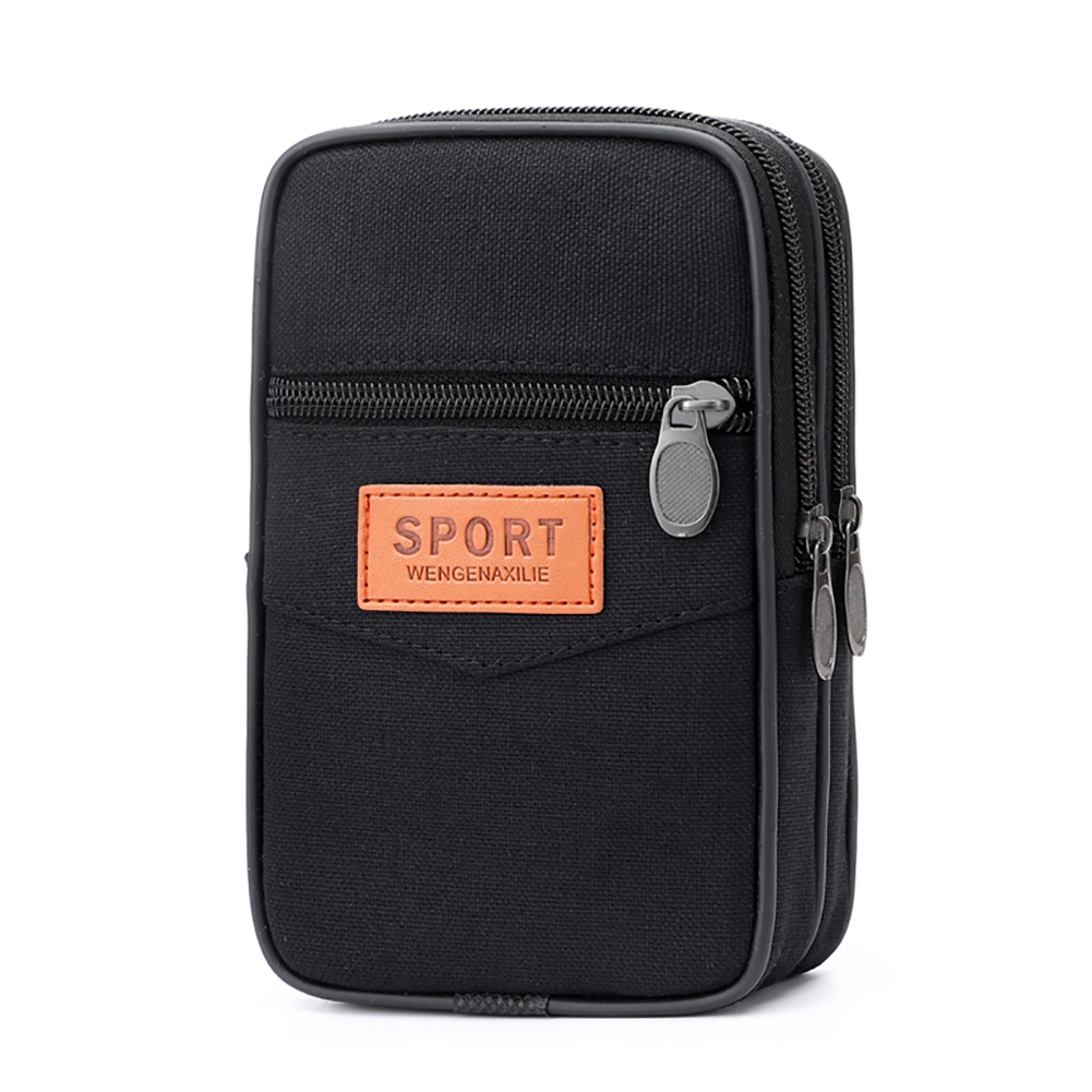 PU Leather Men Waist Bag Stylish Travel Fanny Pack Phone Pouch 5
