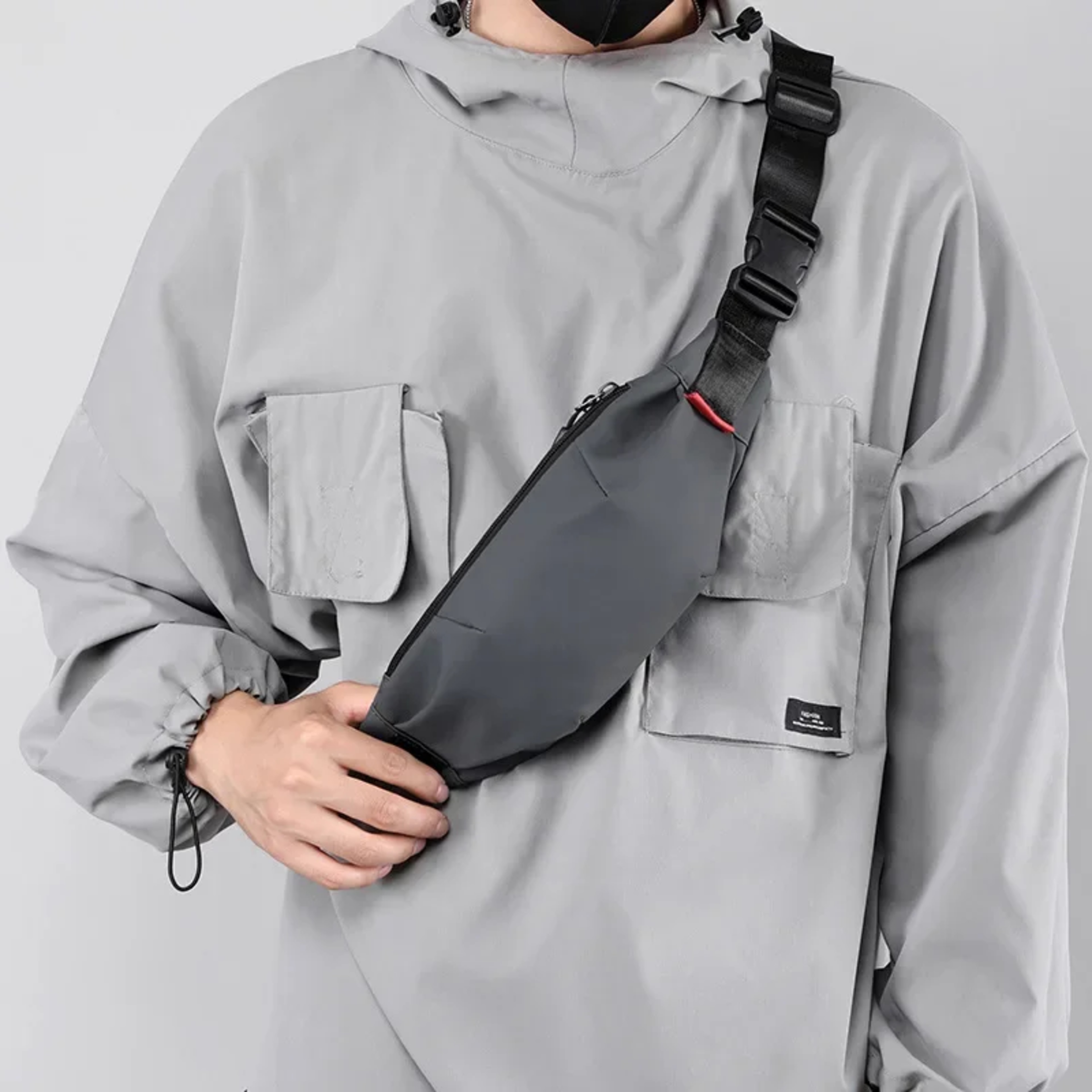 Waterproof Men Waist Bag Crossbody Chest Pack Travel Belt Bag For Daily Use 6