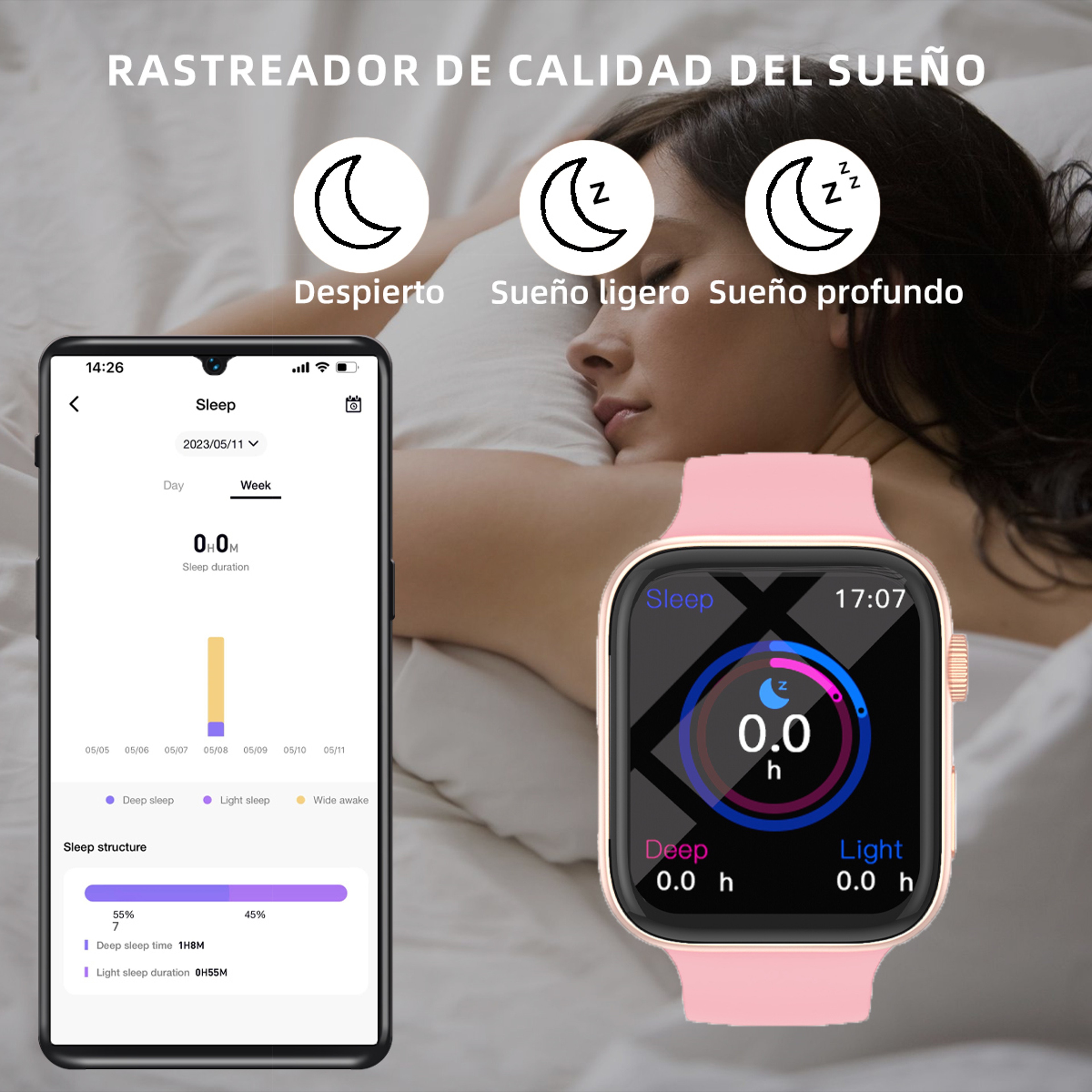 Fashion Smart Watch For Men And Women With Full Touch Fitness Tracker 4