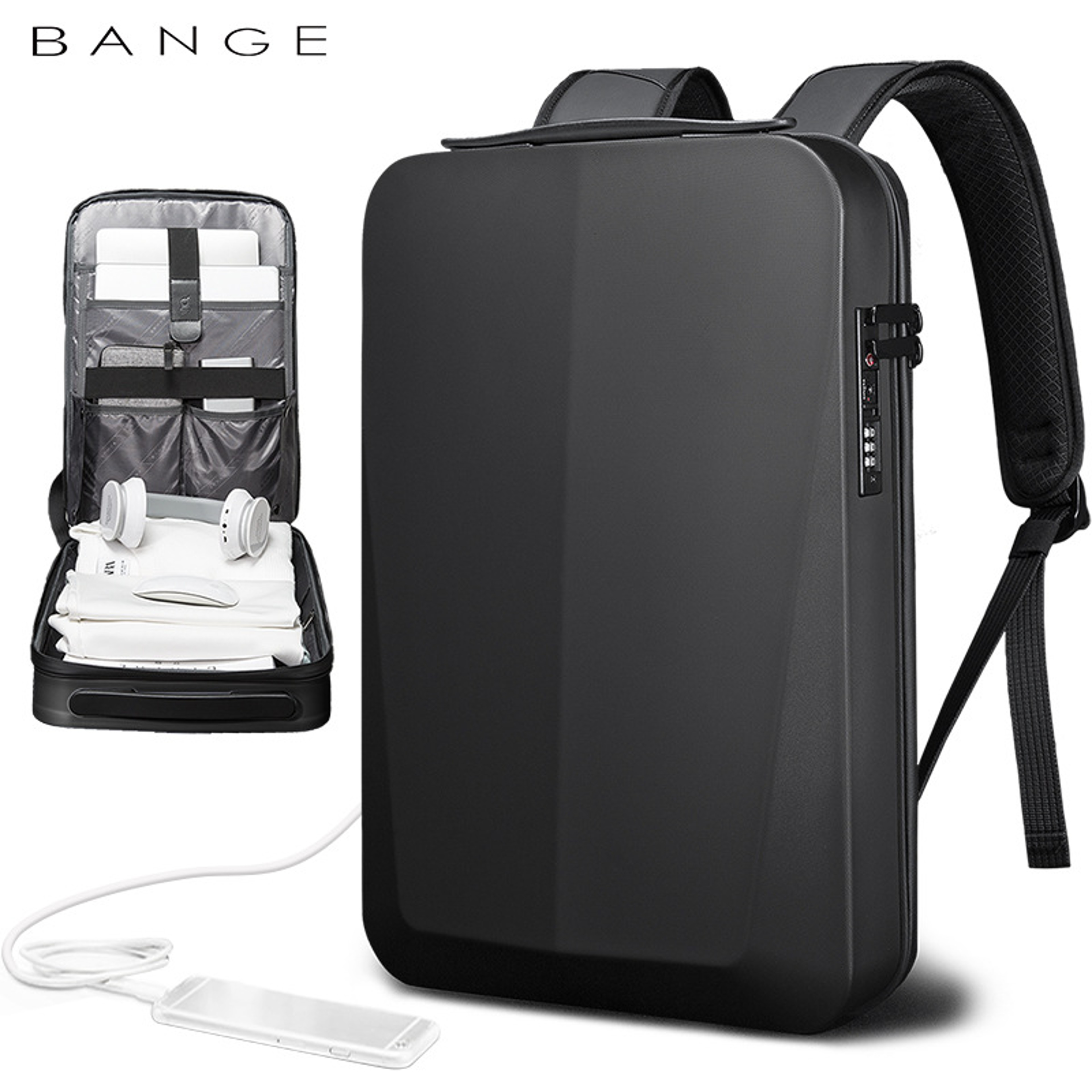 Laptop Backpack Waterproof Anti Theft Business Travel Bag 3