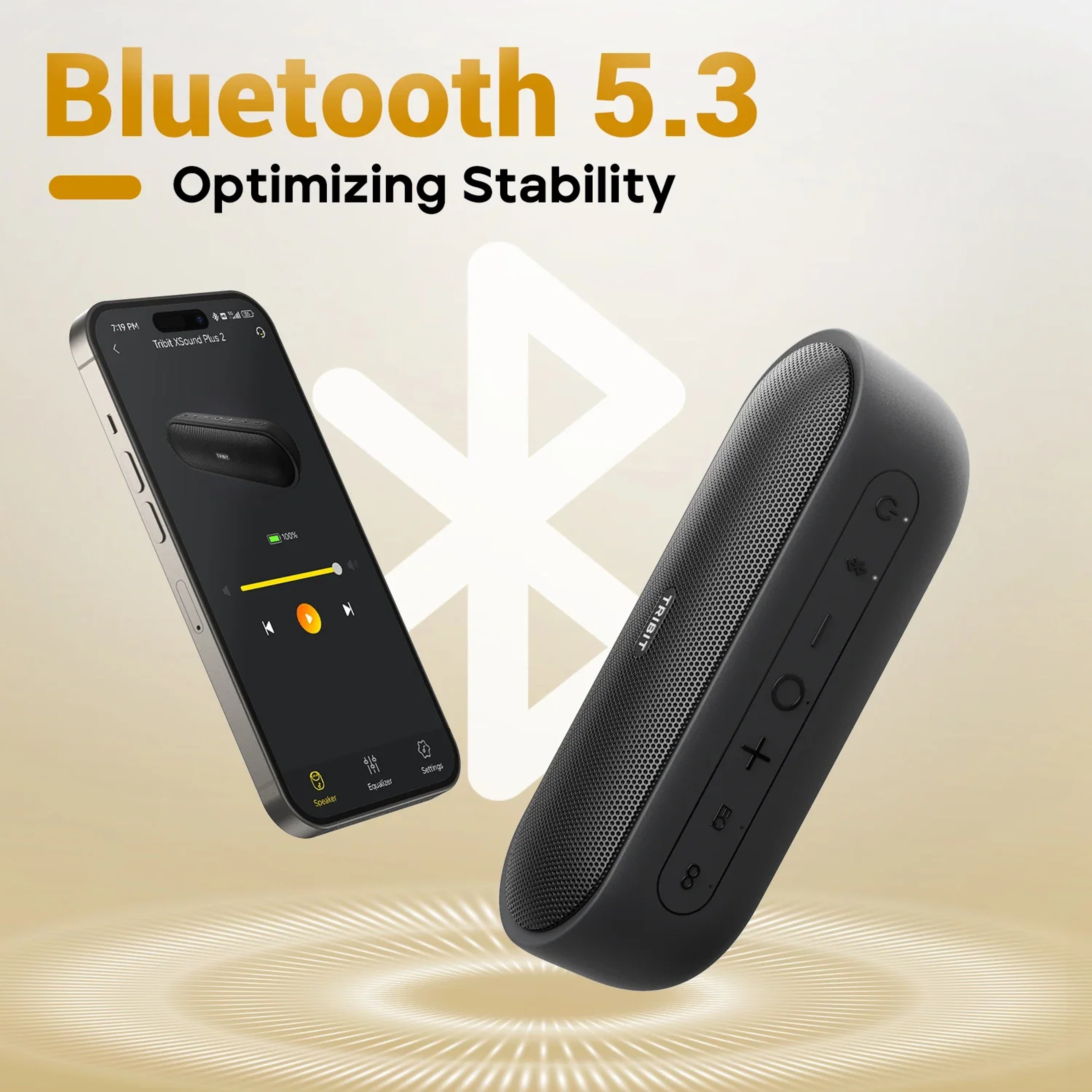 Portable Bluetooth Speaker IPX7 Waterproof Outdoor Speaker With Playtime 5
